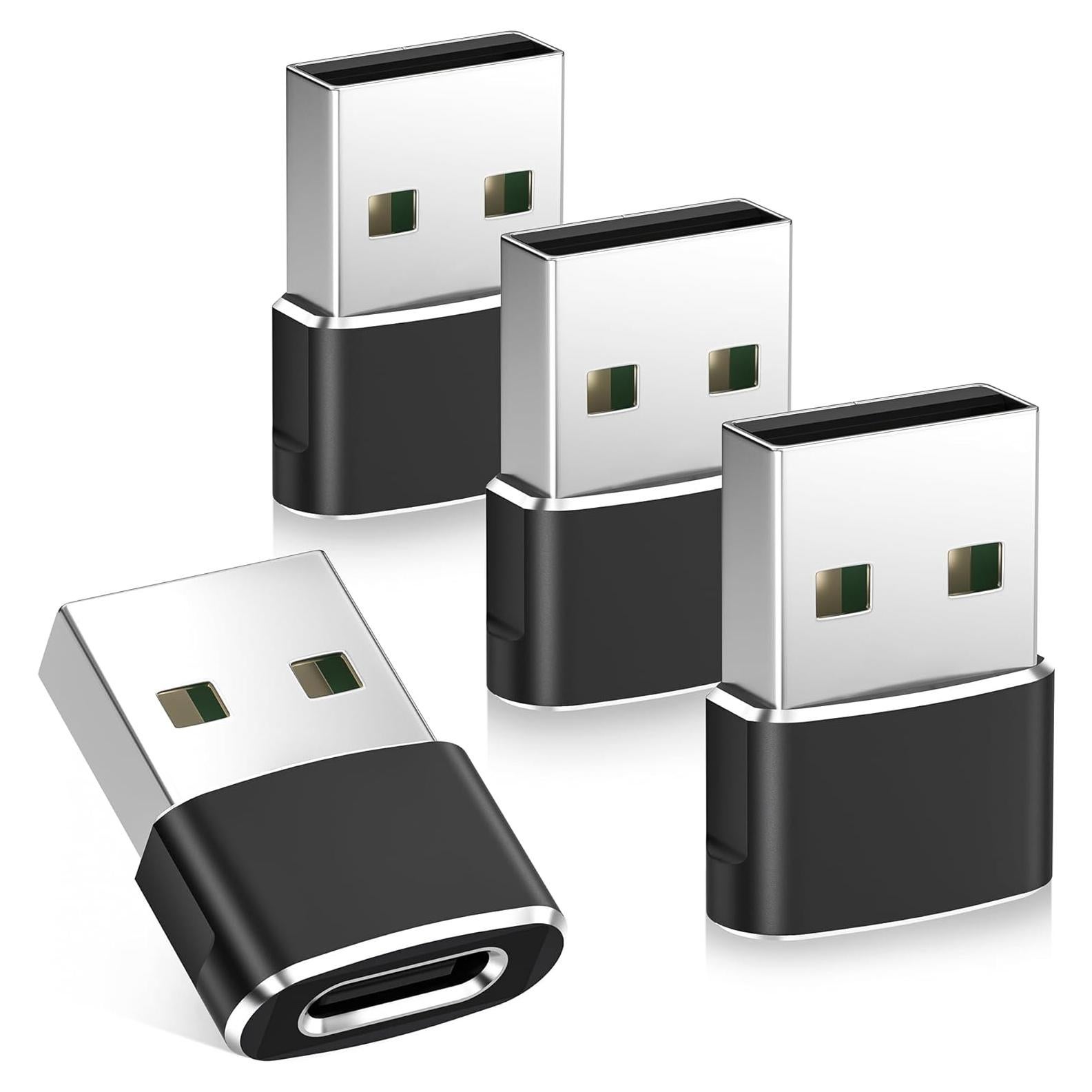 Adaptador USB a USB-C Basesailor 4Pack Tipo C Femenino a A Masculino