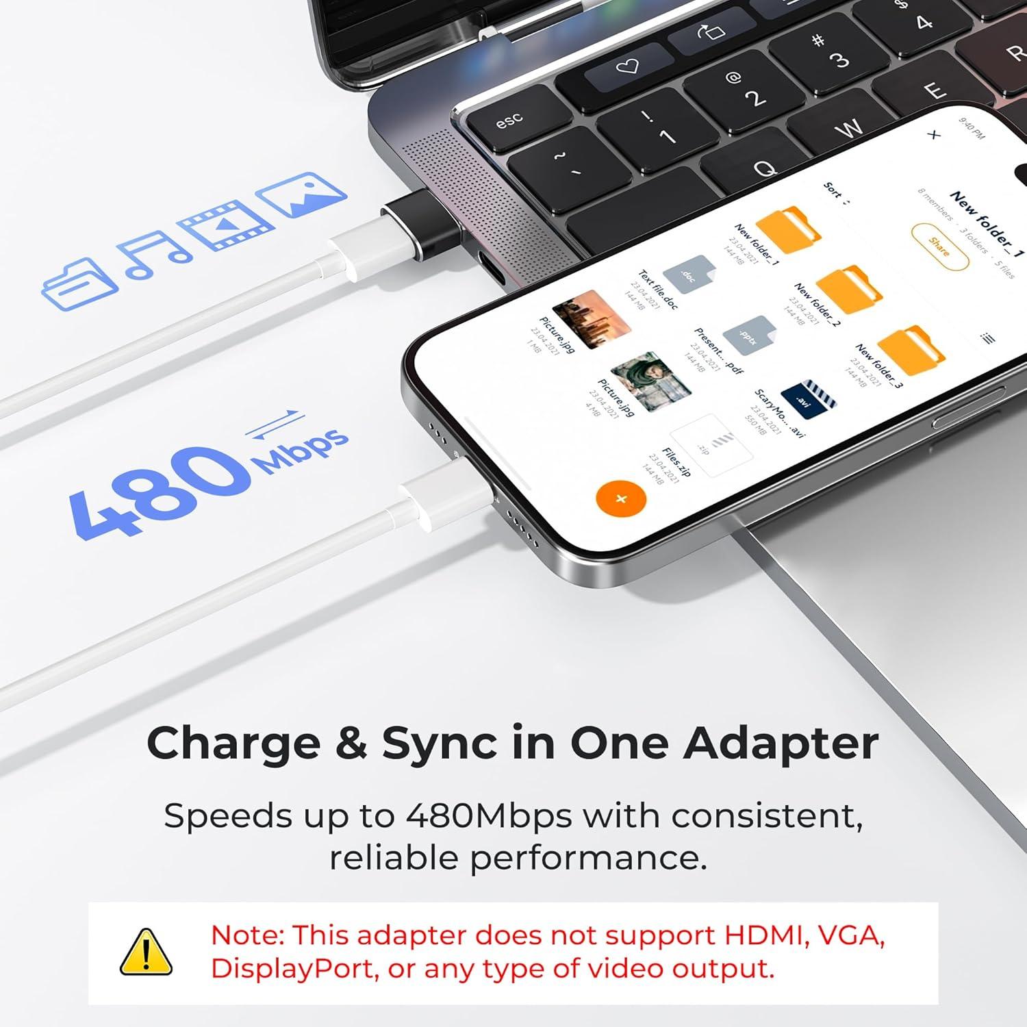 Adaptador USB a USB-C Basesailor 4Pack Tipo C Femenino a A Masculino