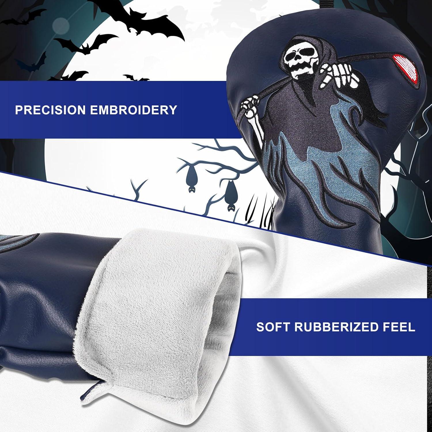 Funda de Golf LZFAN 3PCS Camuflaje Cuero PU Ajustable