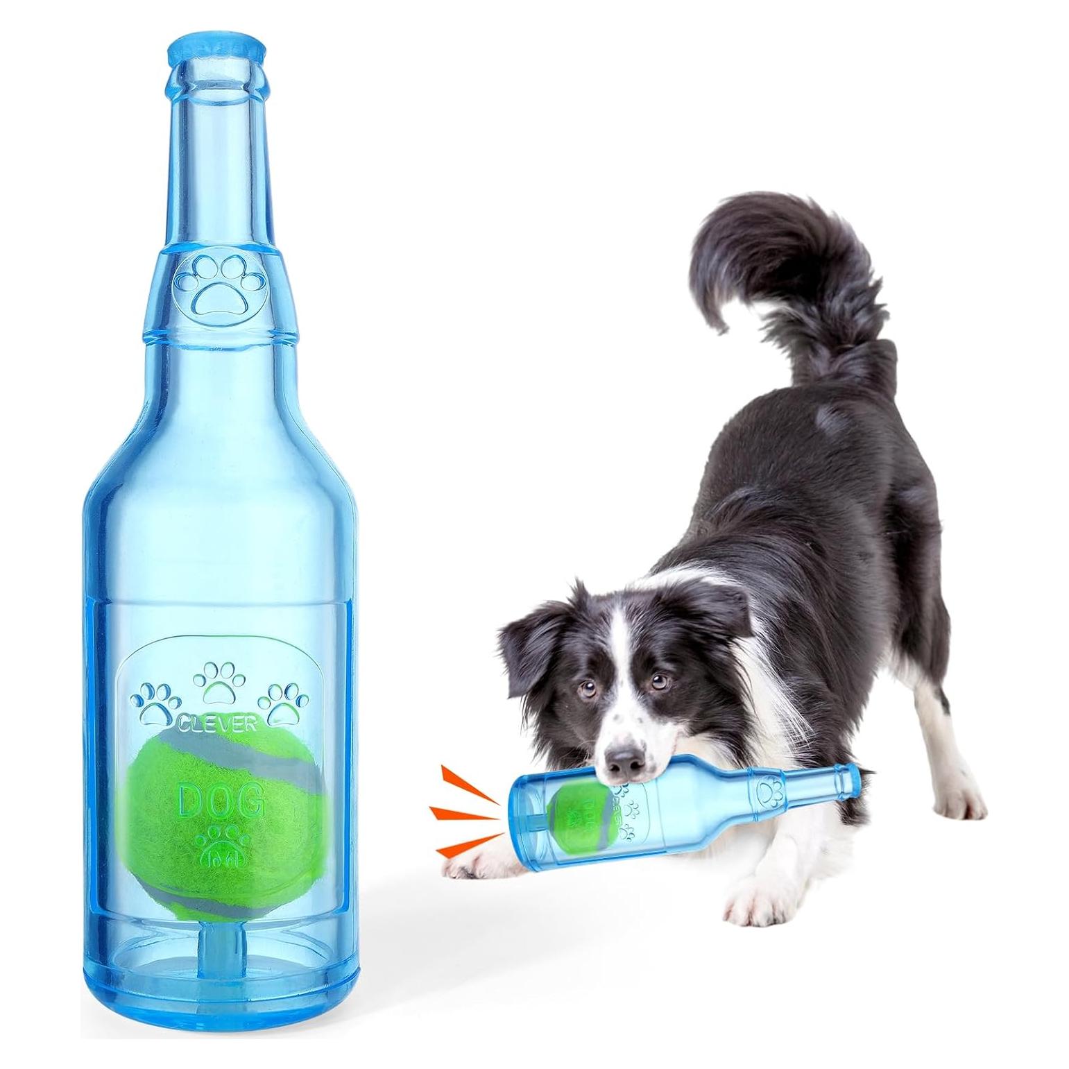 Juguete Interactivo para Perros Mity rain Botella Azul 14cm