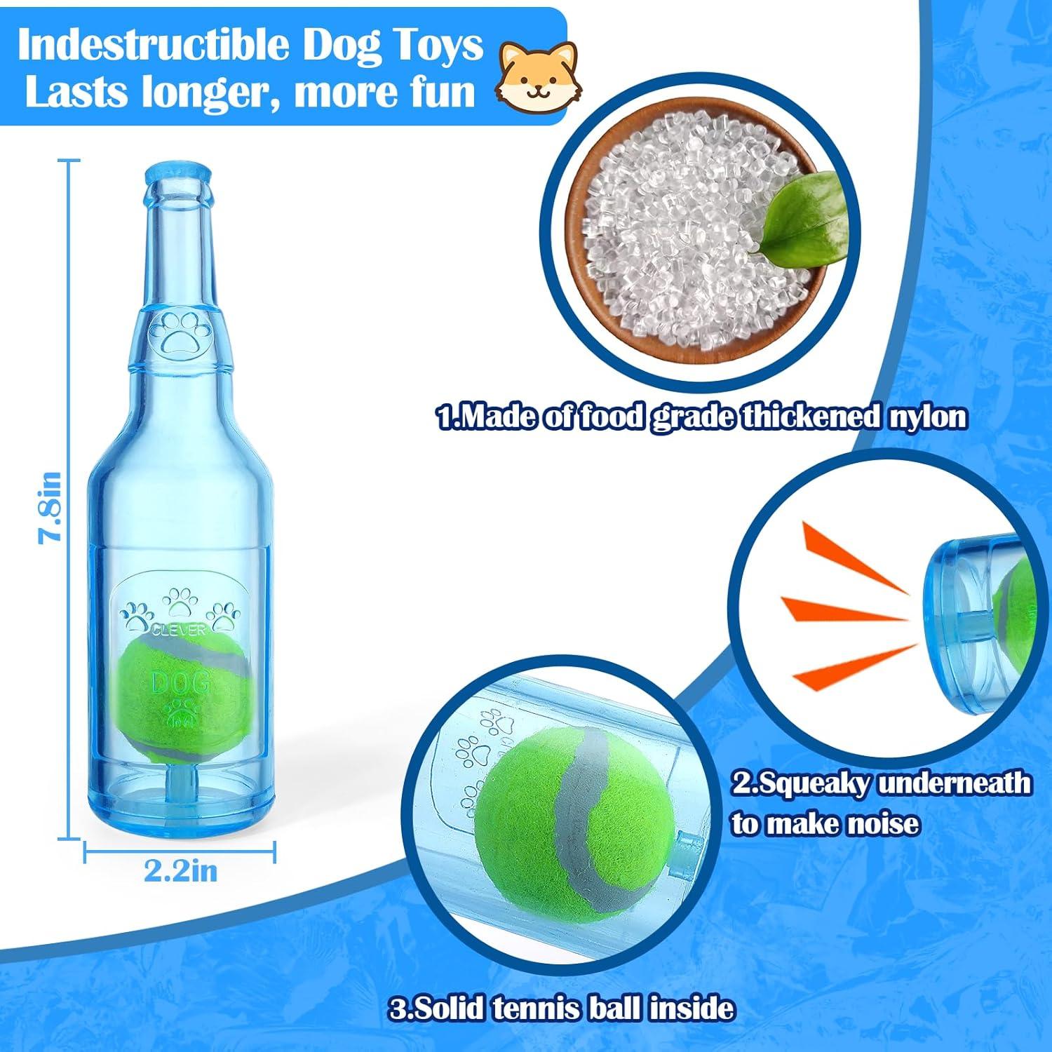 Juguete Interactivo para Perros Mity rain Botella Azul 14cm