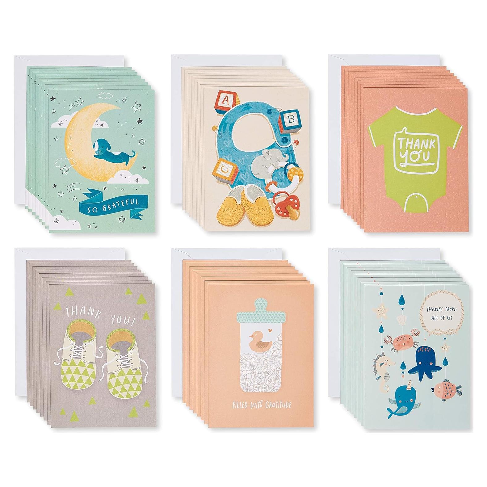 Paquete de Tarjetas de Agradecimiento American Greetings 48 Unidades