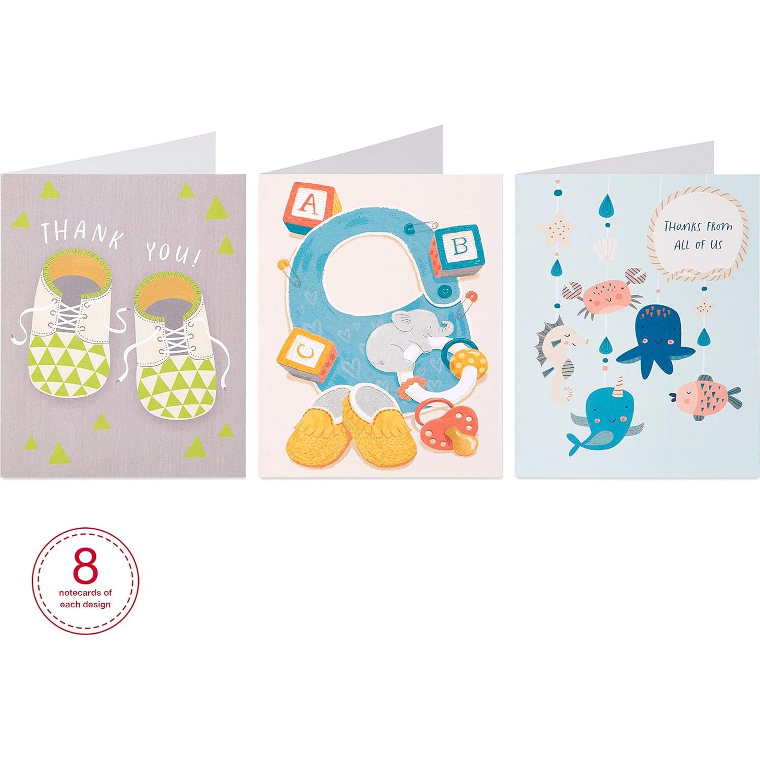 Paquete de Tarjetas de Agradecimiento American Greetings 48 Unidades