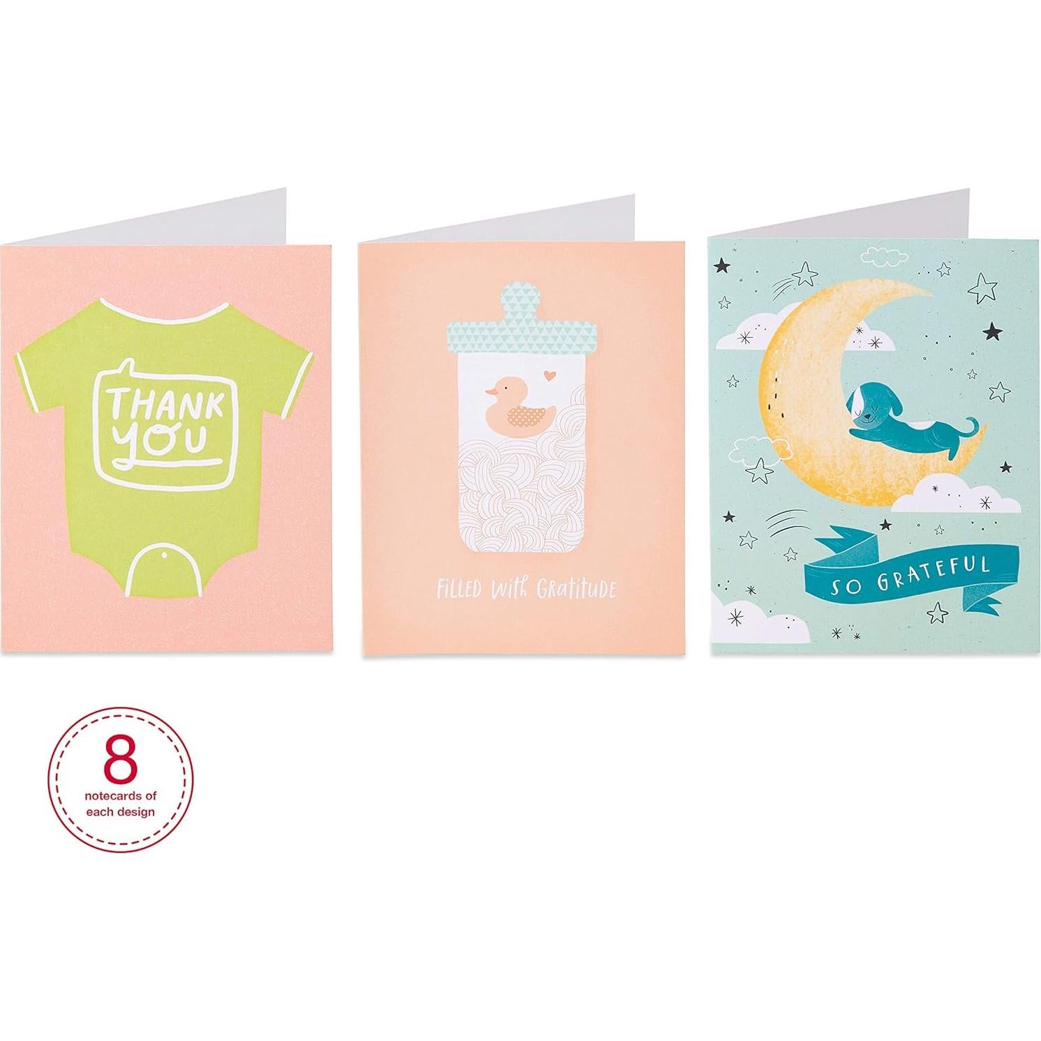 Paquete de Tarjetas de Agradecimiento American Greetings 48 Unidades