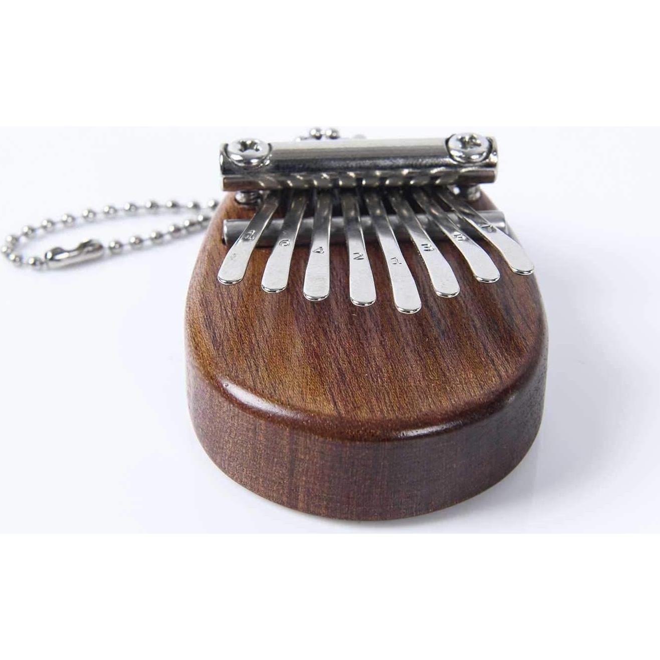 Mini Kalimba 8 Claves BSWAN de Madera Sapele y Acero Inoxidable