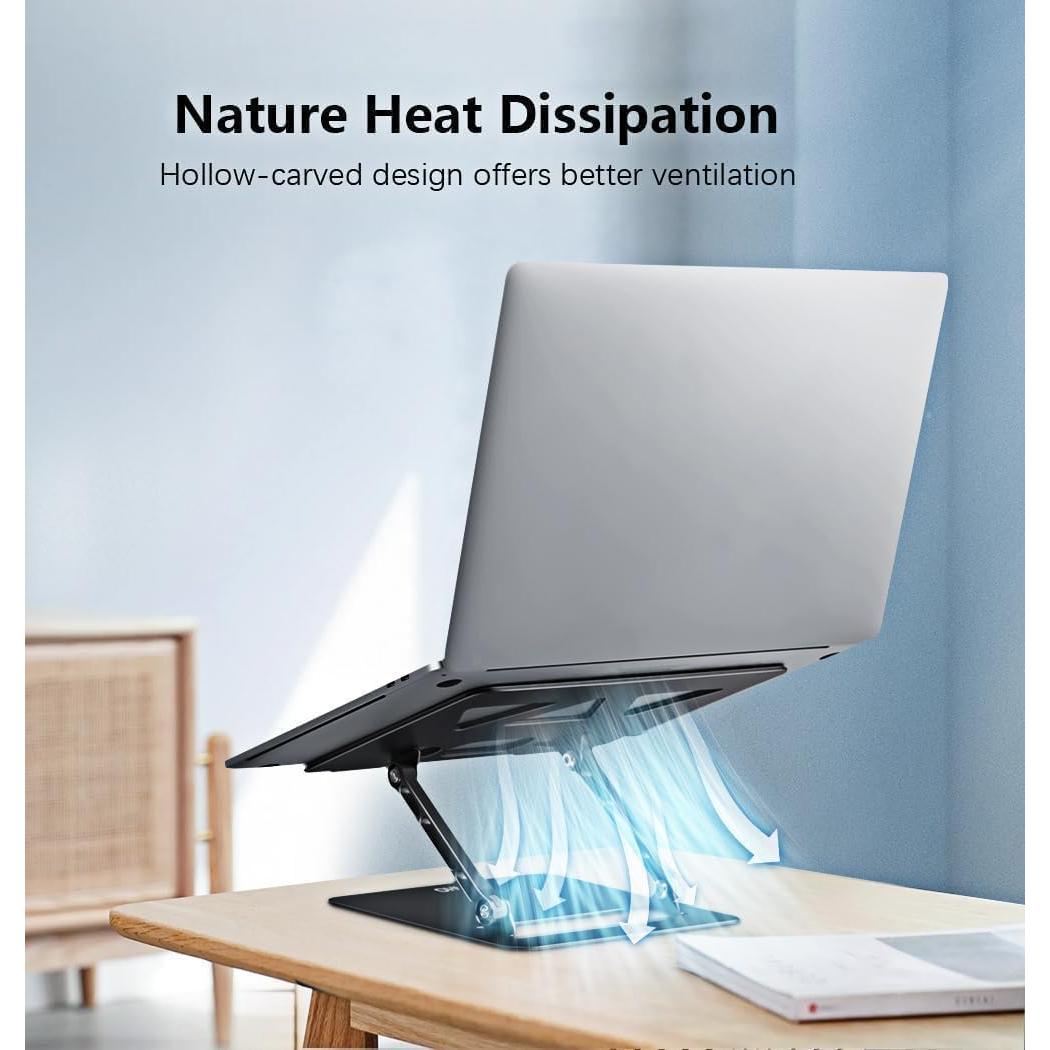 Soporte Ajustable para Laptop Aoviho L3 Plegable 10-15.6" Negro