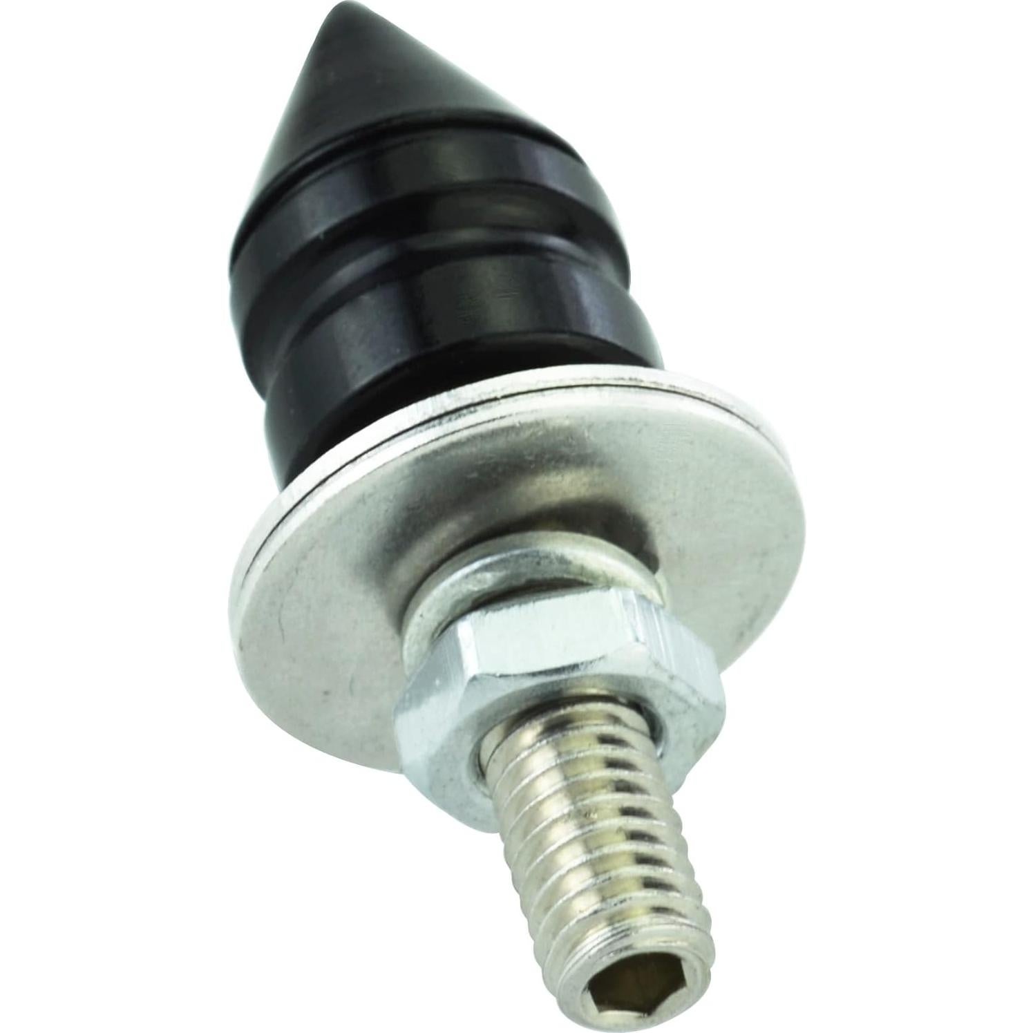 Tornillos Antirrobo para Placa de Matrícula Abfer 4 Pcs Negro