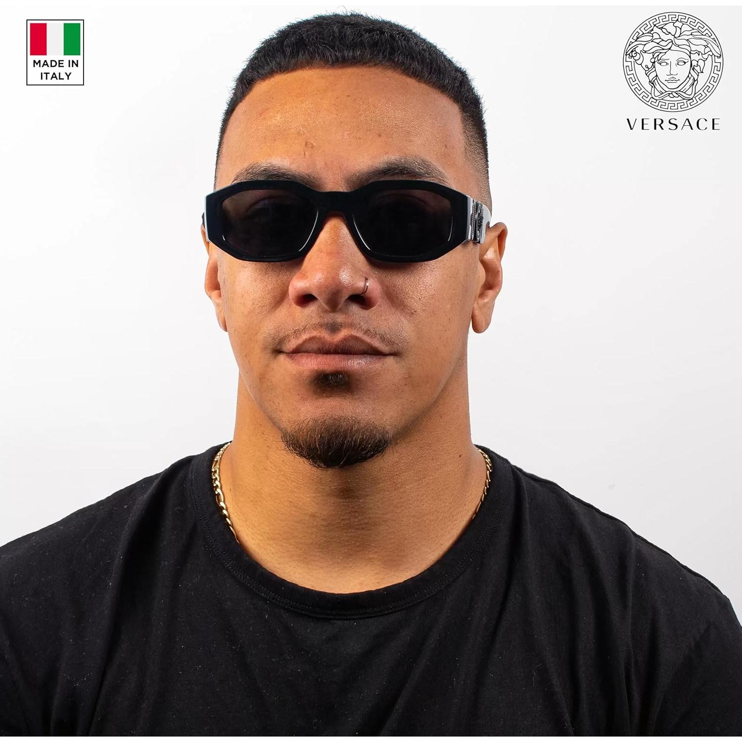 Gafas de sol ovaladas Versace VE4361 para hombres - Protección UV