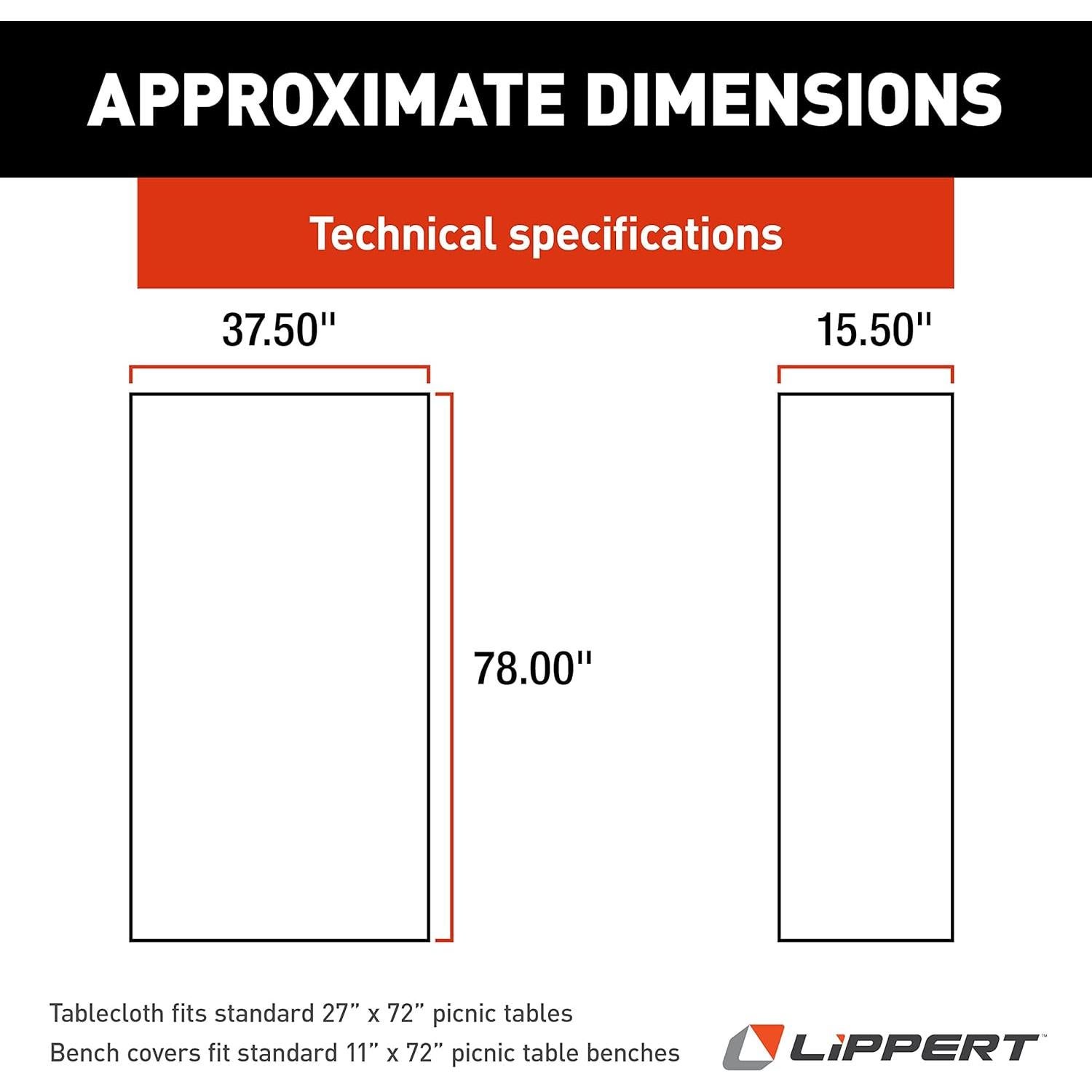 Mantel de Vinilo Lippert Color Escape para Camping 100% PEVA