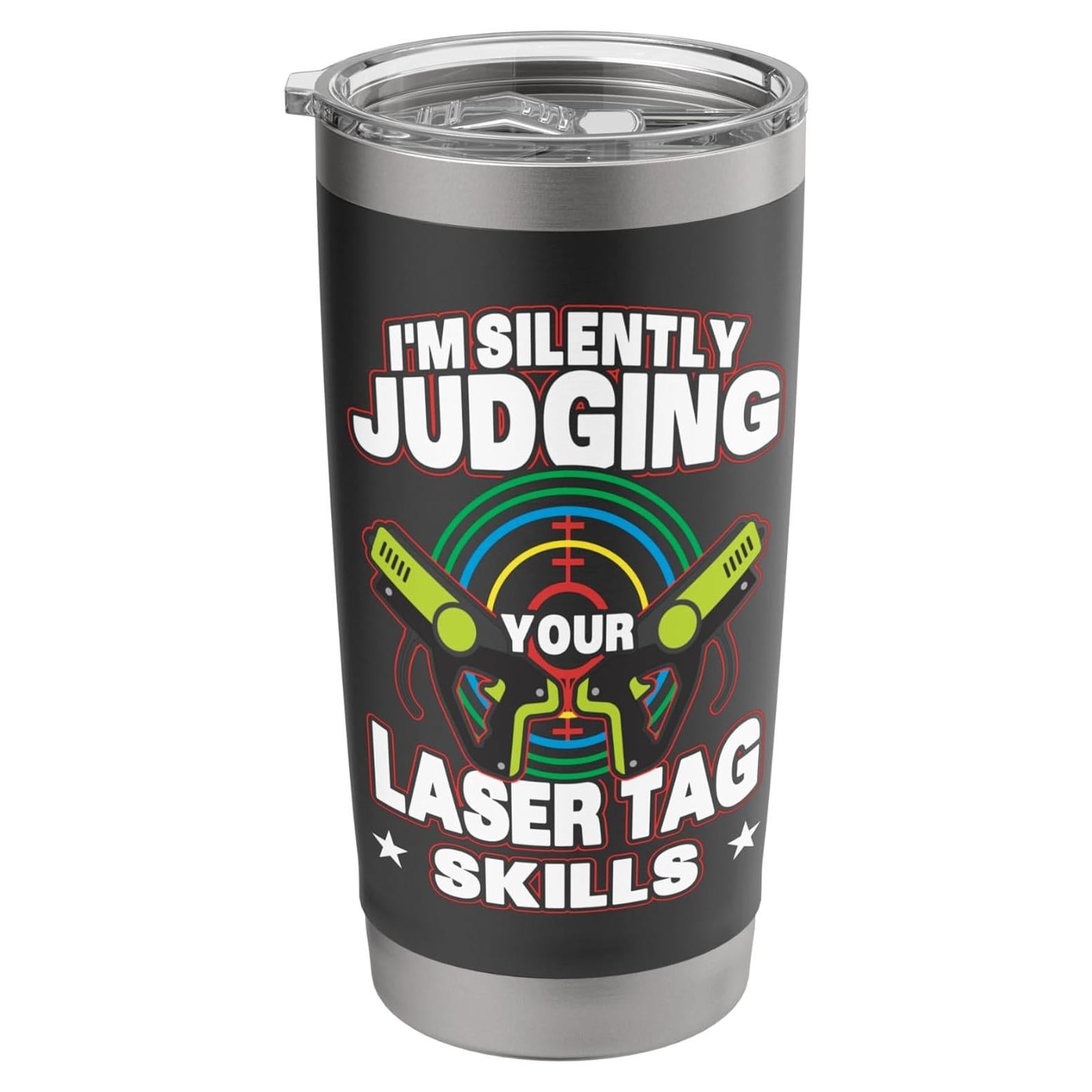 Taza Aislada de Acero Inoxidable 20 oz Regalos de Fiesta Laser Tag