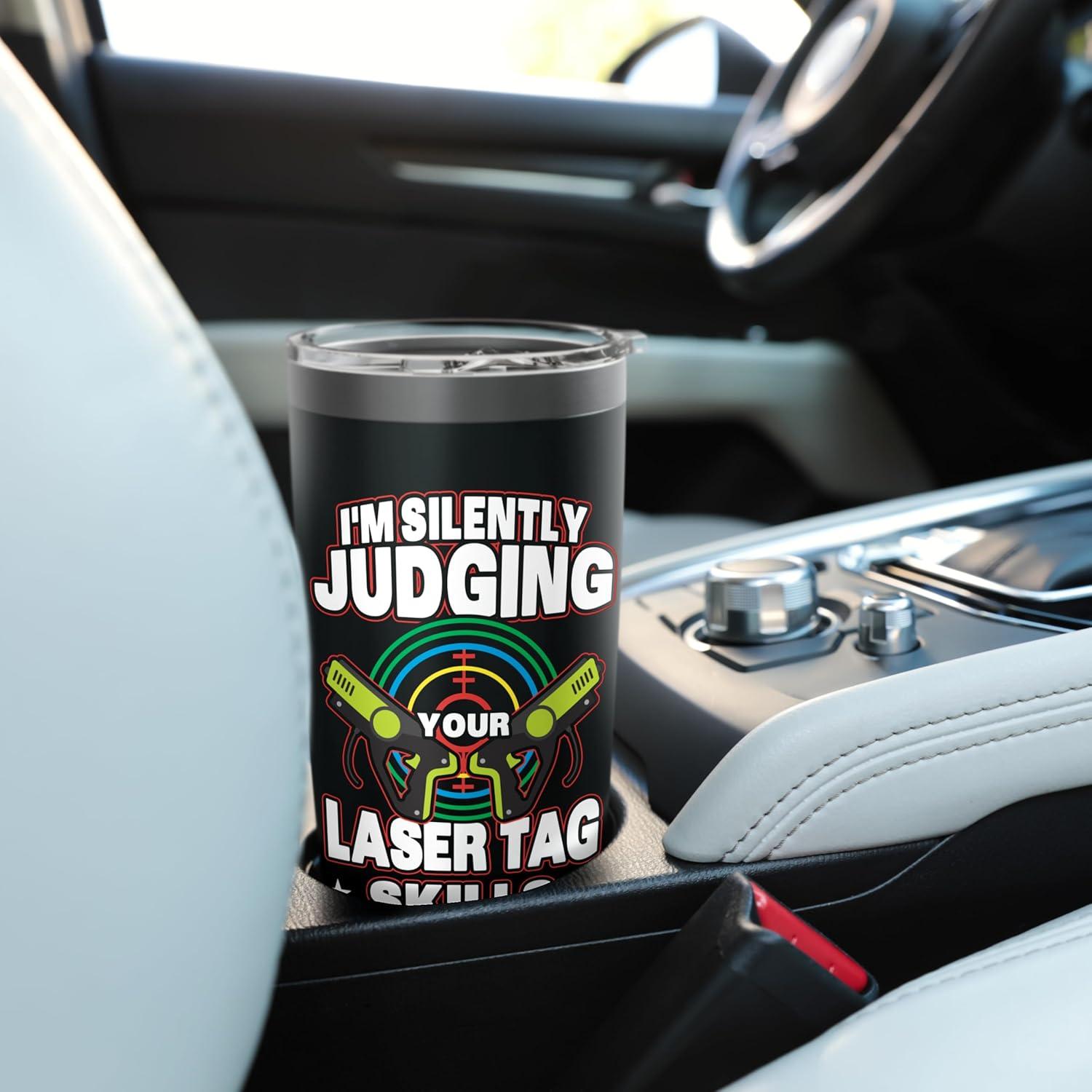 Taza Aislada de Acero Inoxidable 20 oz Regalos de Fiesta Laser Tag