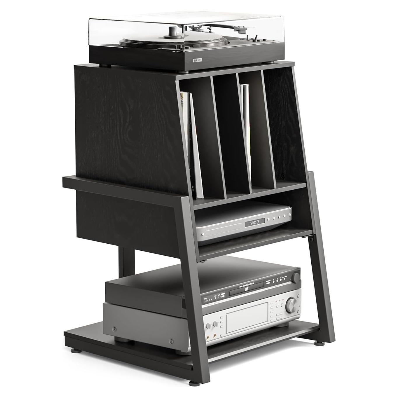 Soporte para Tocadiscos FITUEYES RSF051 con Almacenamiento 120 Discos