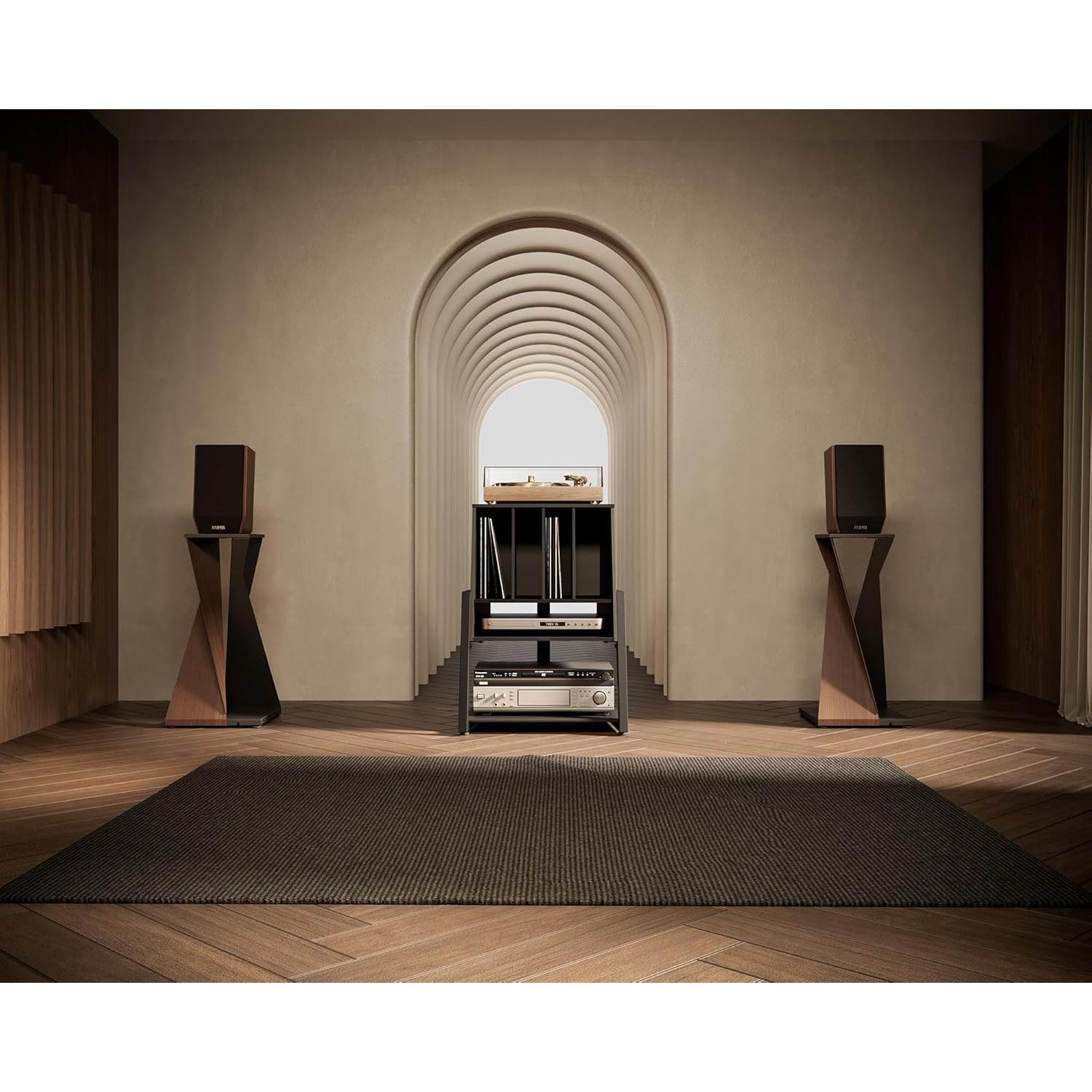 Soporte para Tocadiscos FITUEYES RSF051 con Almacenamiento 120 Discos