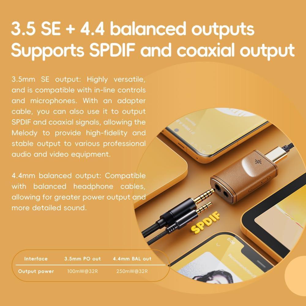 Amplificador de Auriculares FiiO Melody DAC Portátil 81.9g