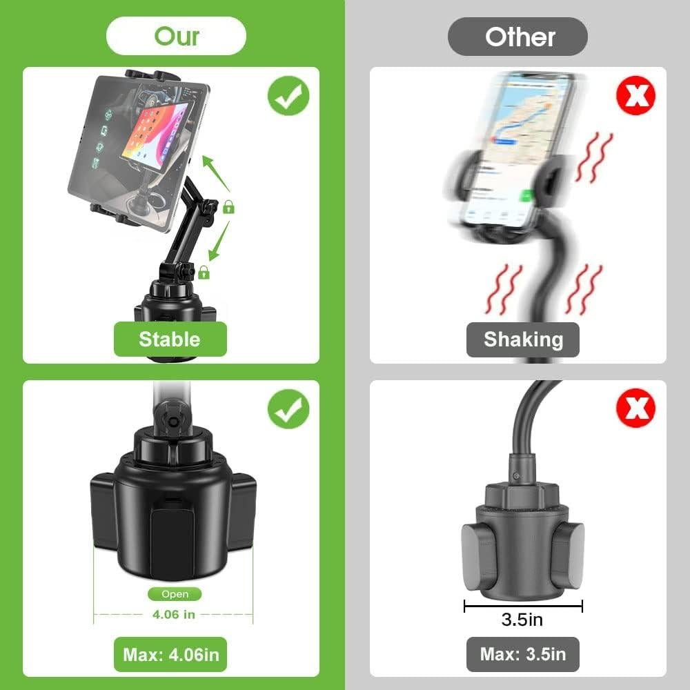 Soporte Universal para Tablet en Portavasos Cuxwill 4-13"