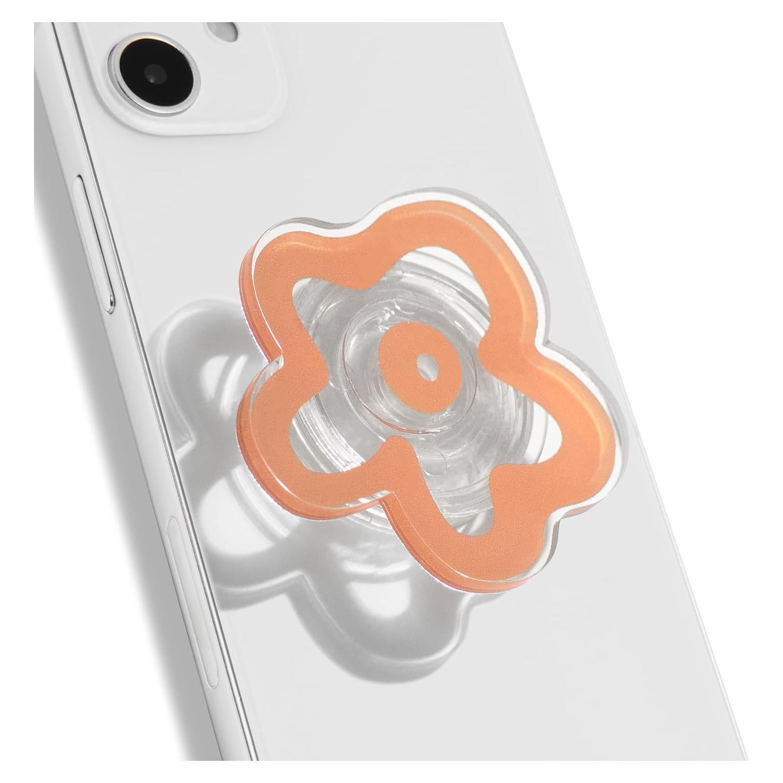 Soporte Plegable OnTheGrip Margarita Coral para Móvil