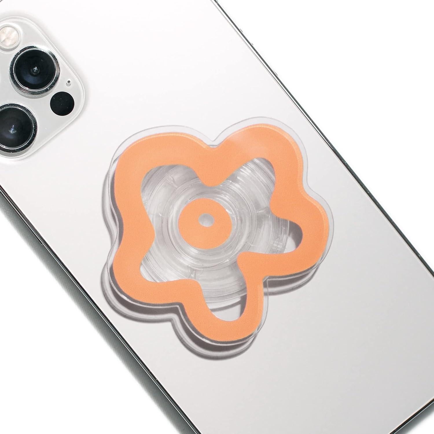 Soporte Plegable OnTheGrip Margarita Coral para Móvil