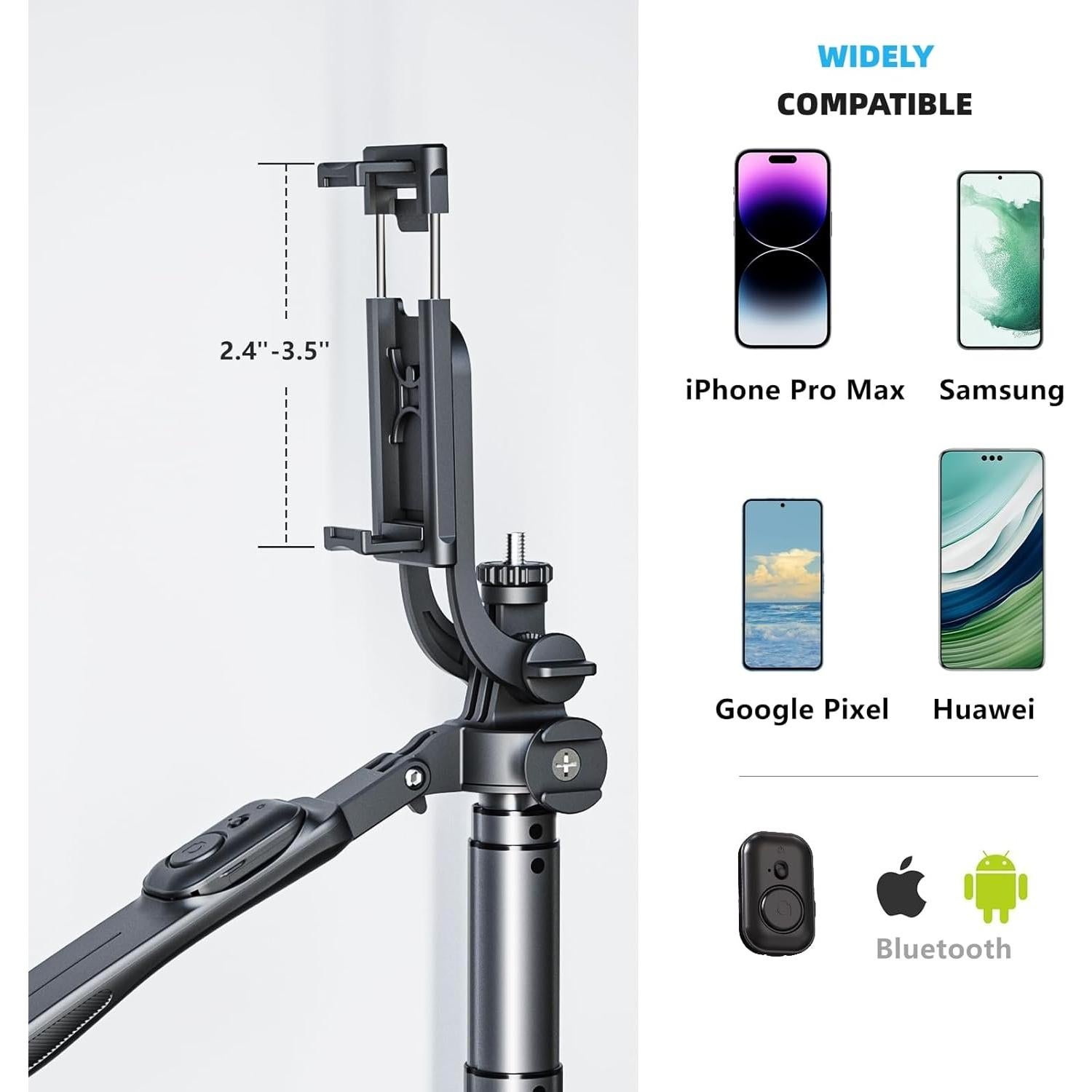 Trípode Extra Alto Fourpillars 203 cm con Control Remoto