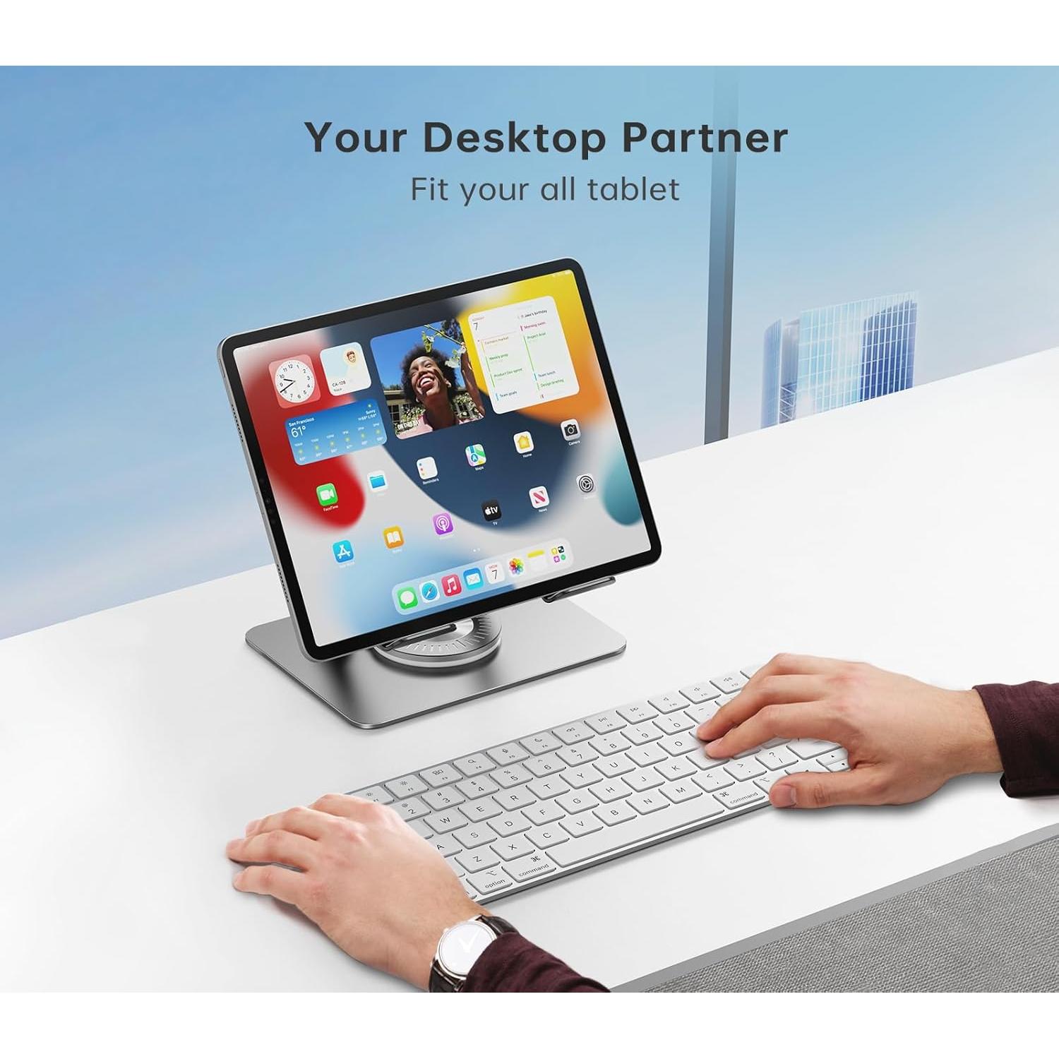 Soporte Ajustable para Tablet Orlian ST02 Negro 360° Plegable