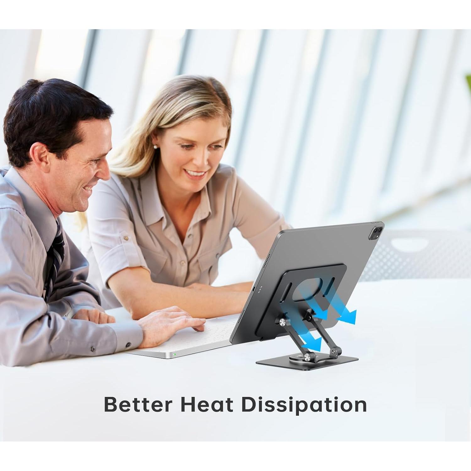 Soporte Ajustable para Tablet Orlian ST02 Negro 360° Plegable