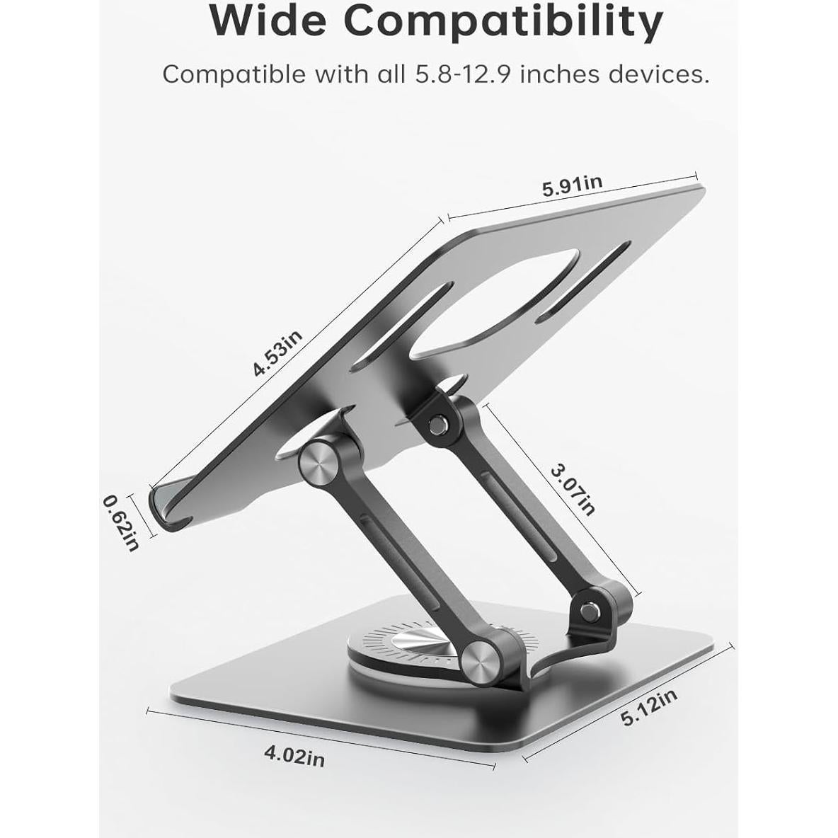 Soporte Ajustable para Tablet Orlian ST02 Negro 360° Plegable