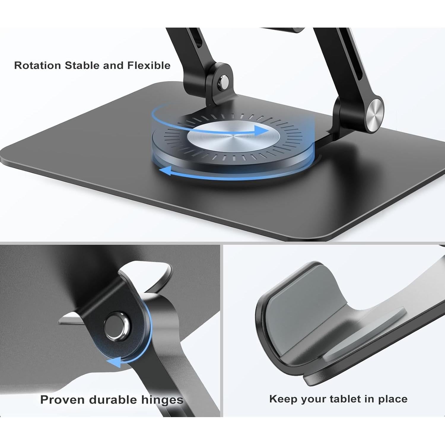 Soporte Ajustable para Tablet Orlian ST02 Negro 360° Plegable