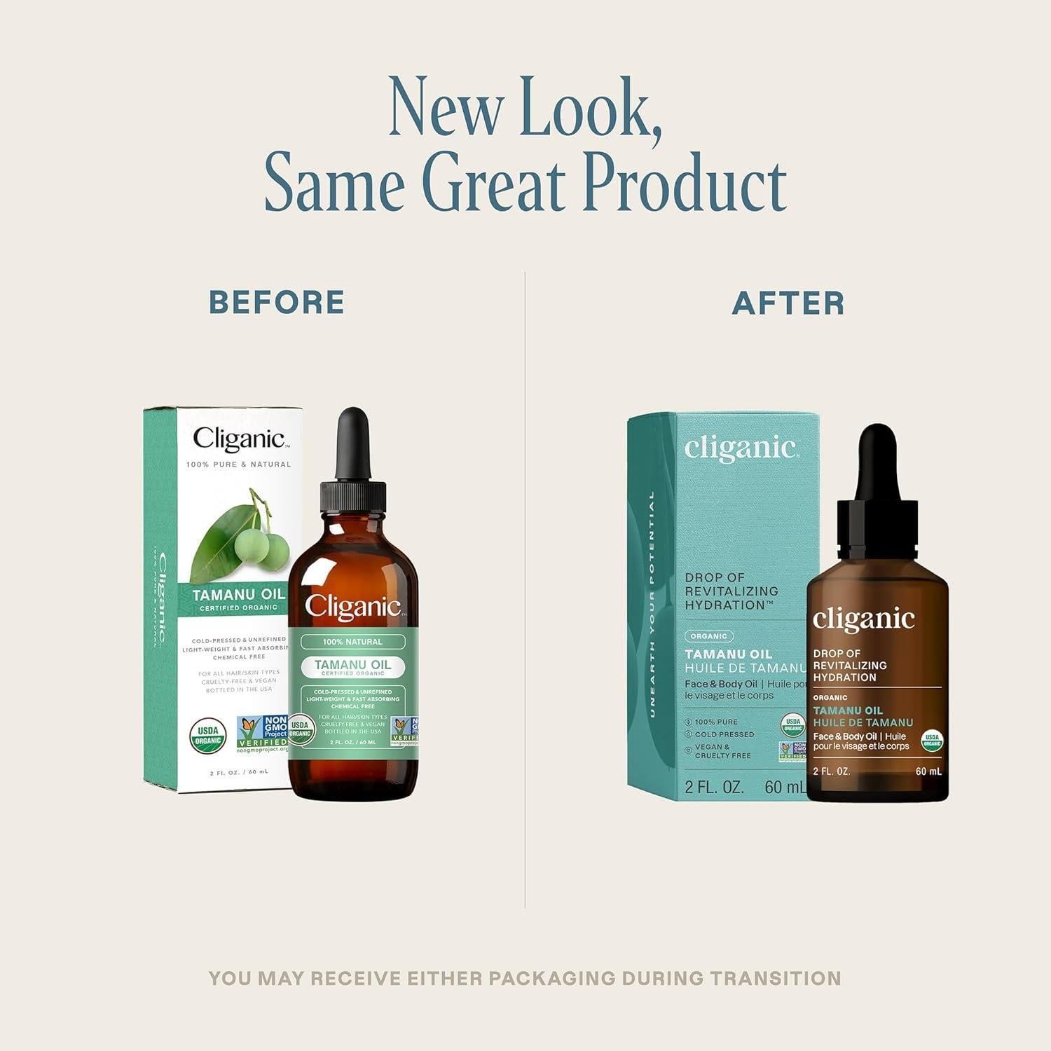 Aceite de Tamanu Orgánico Cliganic 59 ml - Puro y Natural