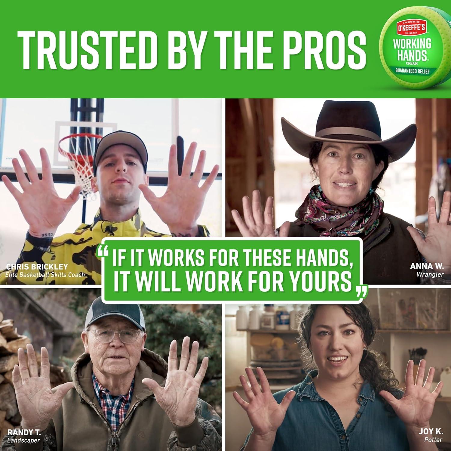 Crema de Manos O'Keeffe's Tratamiento Nocturno 3 oz - Paquete de 2