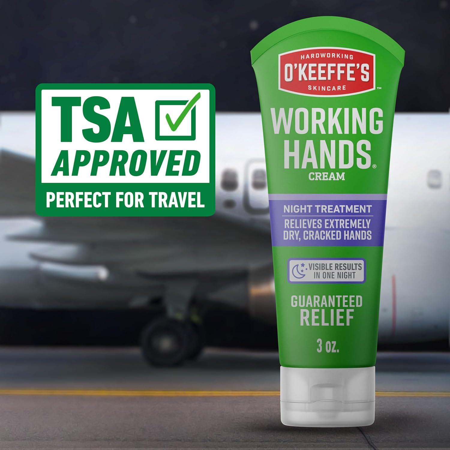 Crema de Manos O'Keeffe's Tratamiento Nocturno 3 oz - Paquete de 2