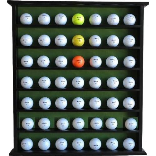 DisplayGifts Caja de Exhibición para 49 Pelotas de Golf Negra