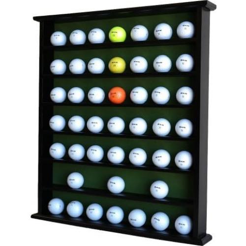 DisplayGifts Caja de Exhibición para 49 Pelotas de Golf Negra