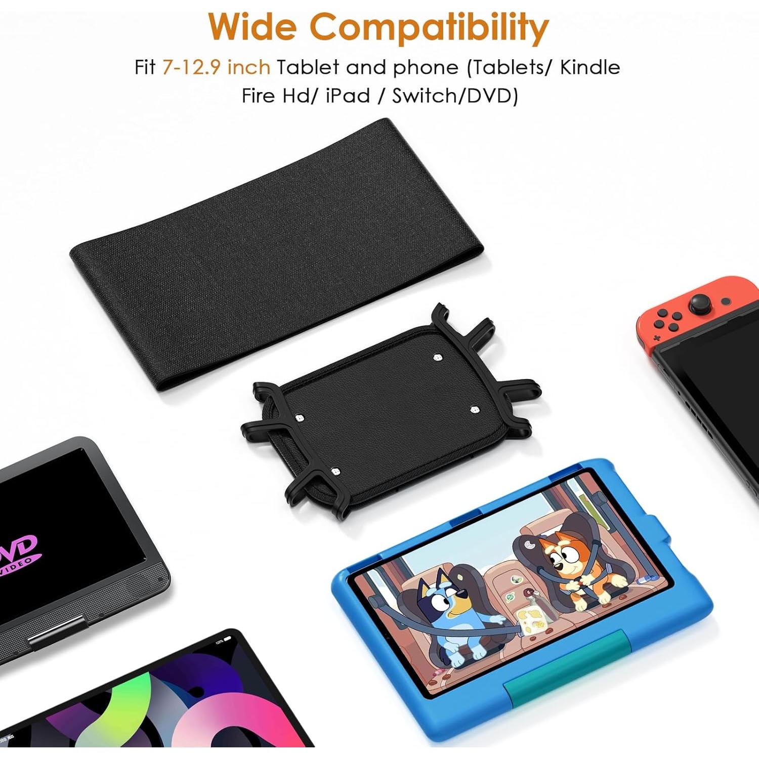 Soporte para Tablet AFONTOTO para Reposacabezas Negro