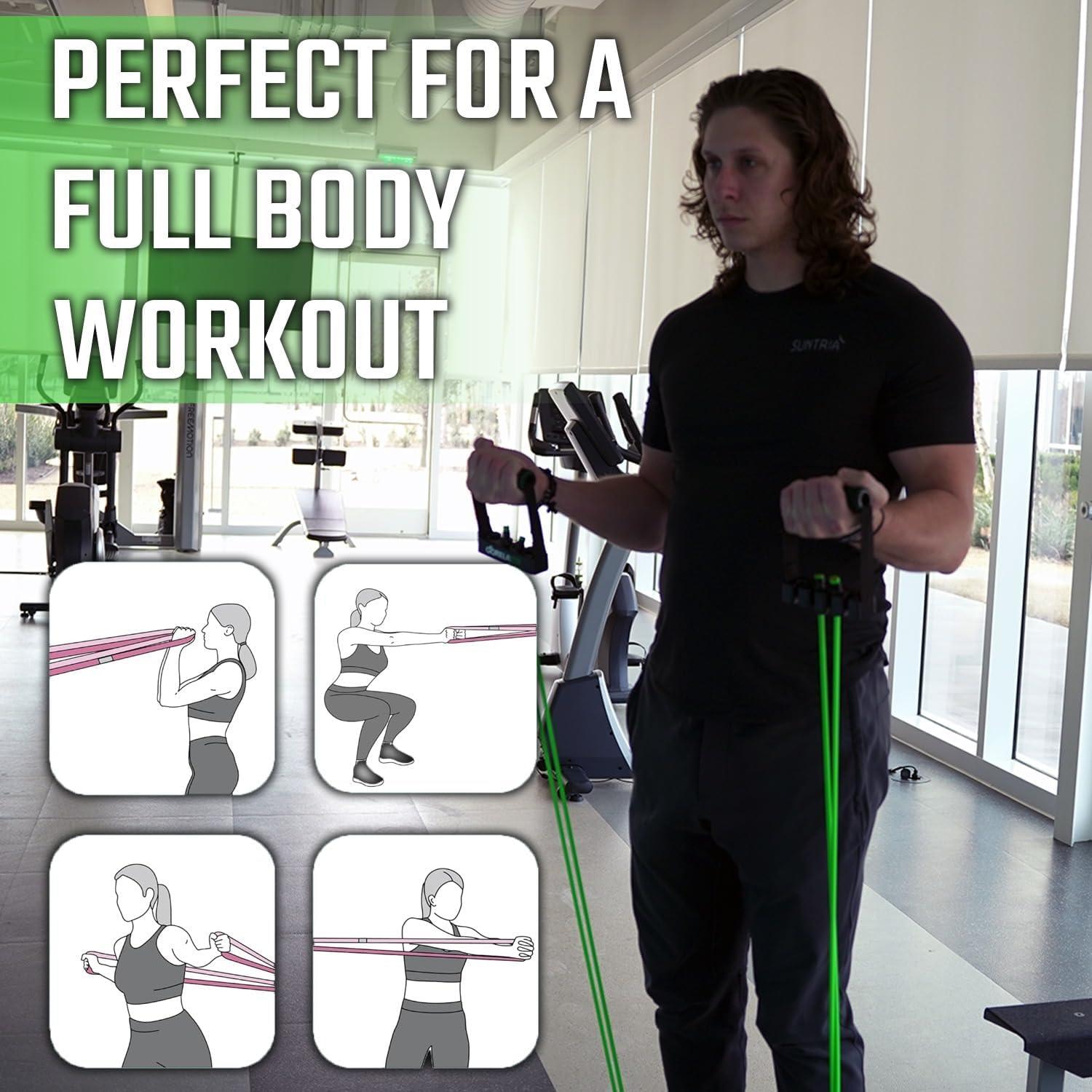 Bandas de Resistencia Gorilla Bow 68 kg con Mangos Antideslizantes