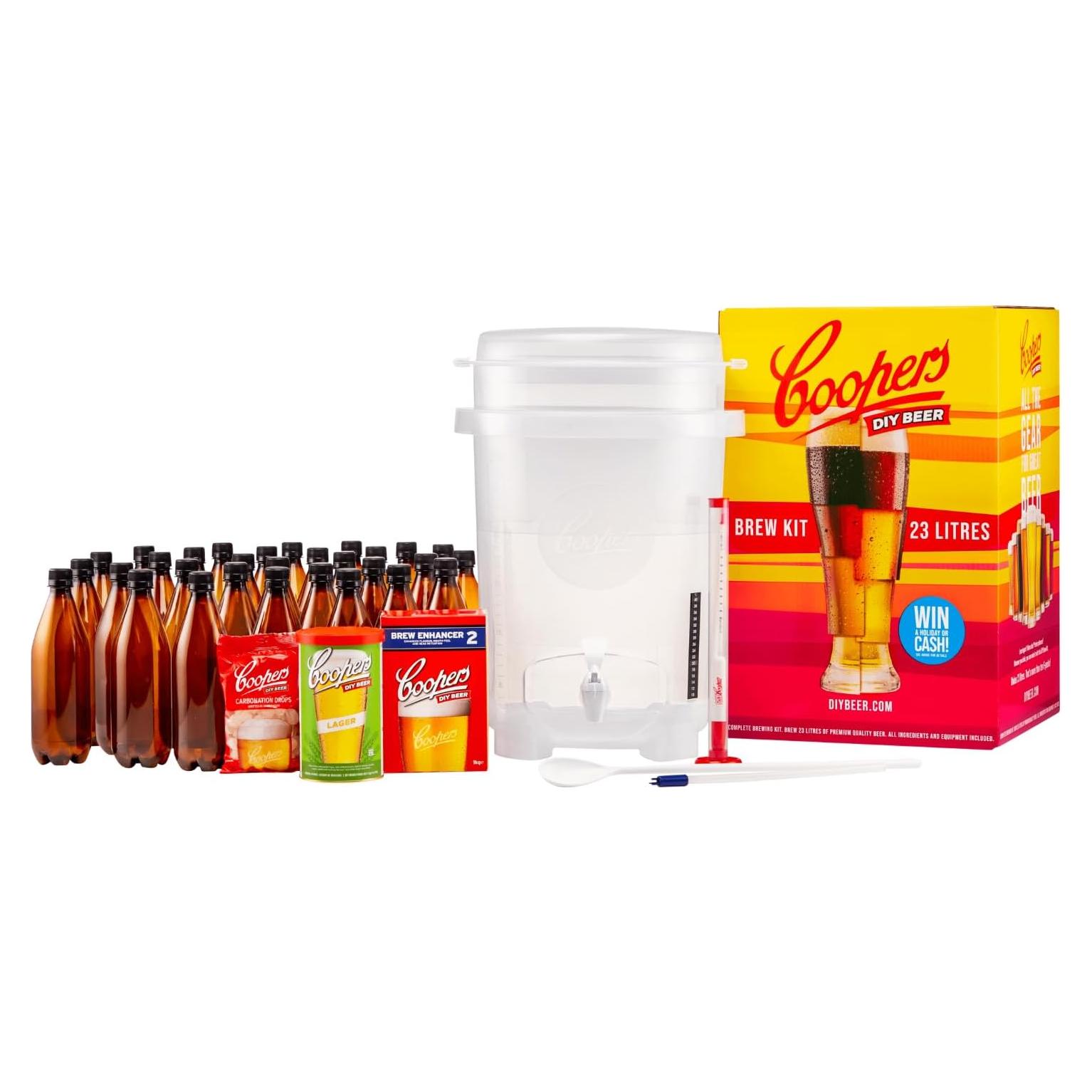 Kit de Cerveza Casera Coopers DIY 6 Galones Todo Incluido