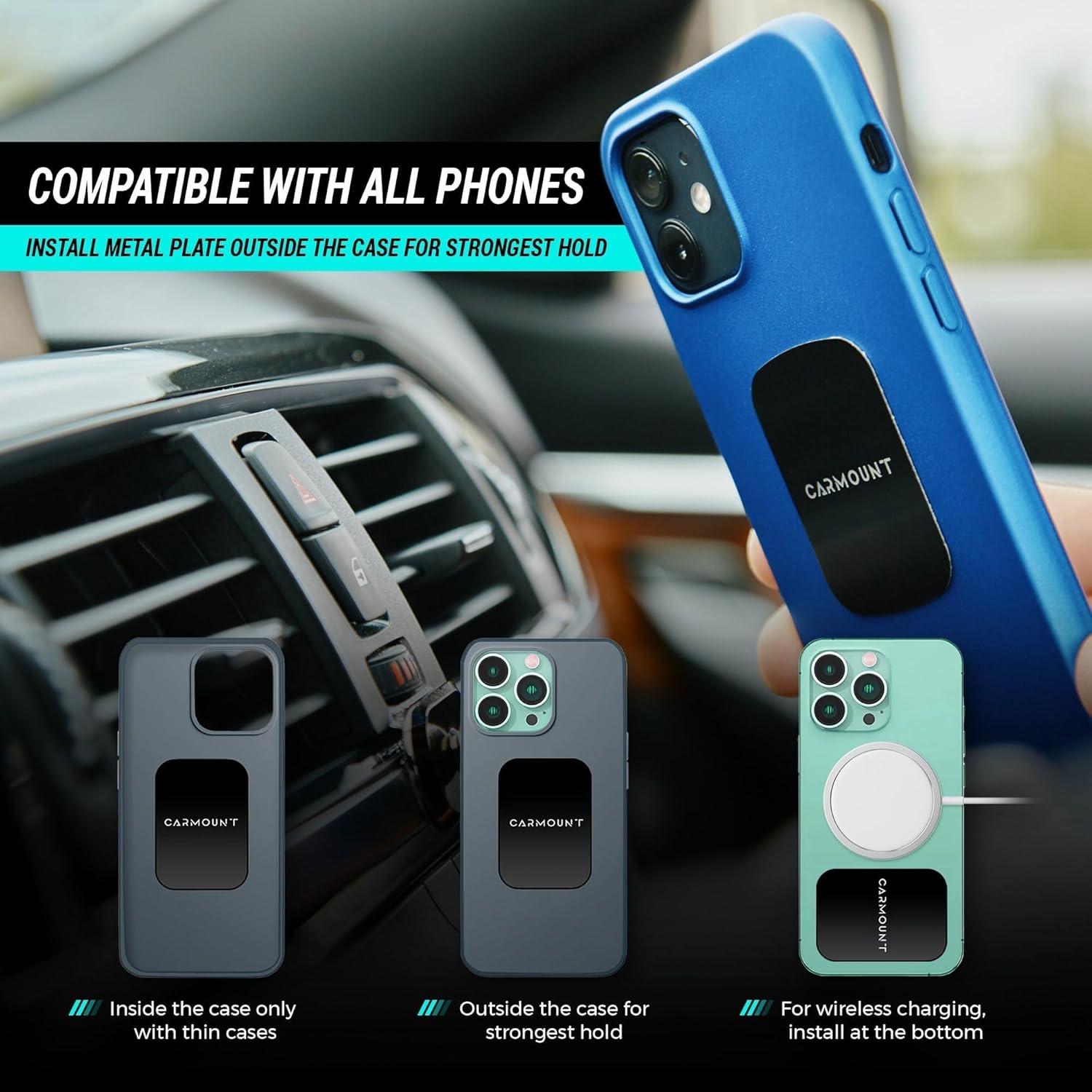 Soporte Magnético para Teléfono CARMOUNT F1 2-Pack