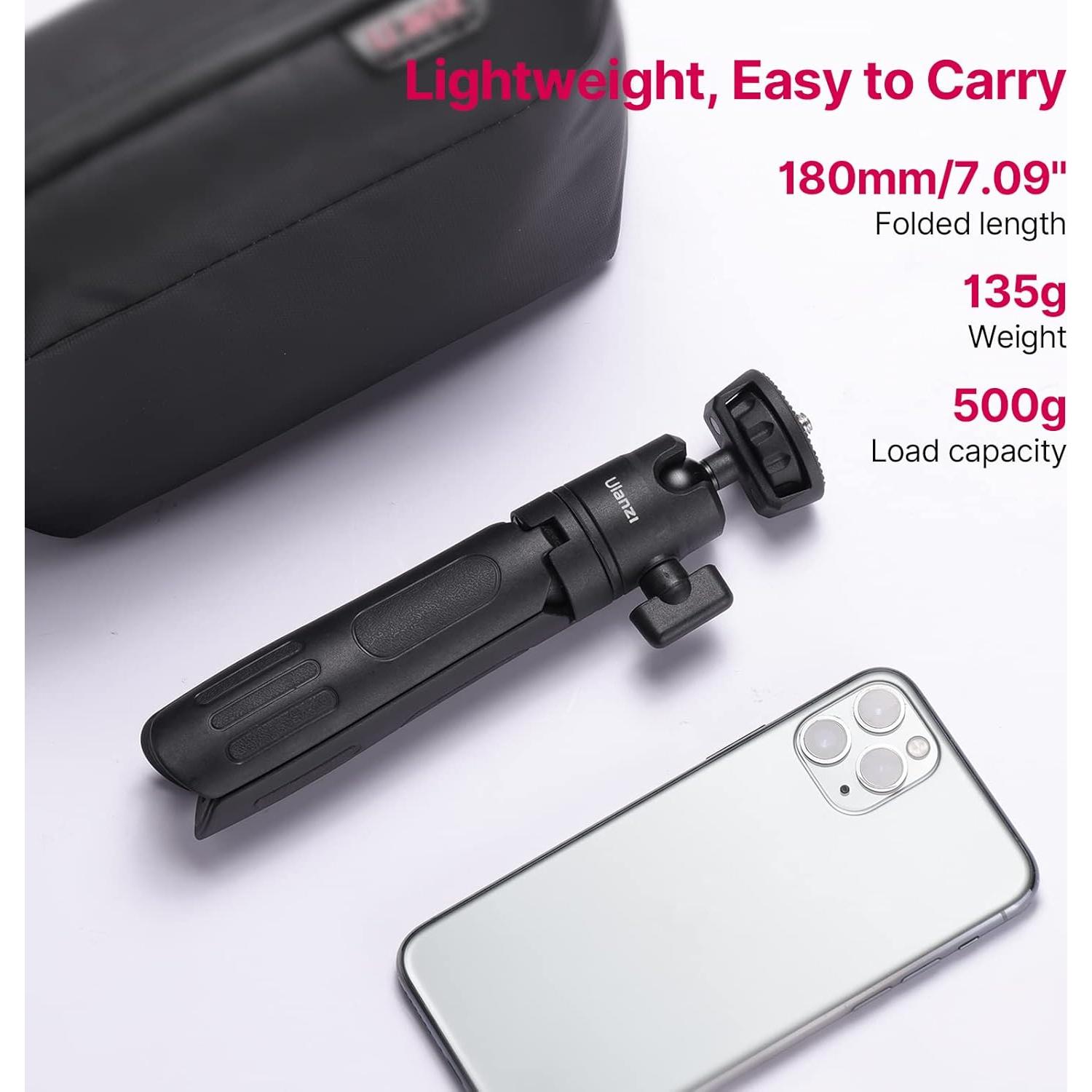 ULANZI M12 Trípode y Palo de Selfie Extensible 18-31.5cm