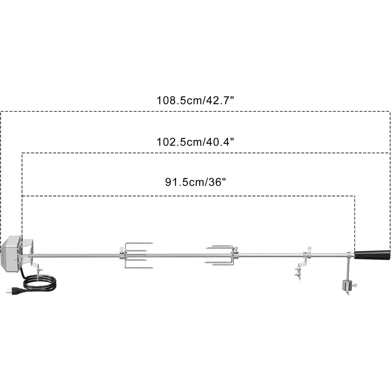Kit Rotisserie Onlyfire 6022 Acero Inoxidable 18 kg