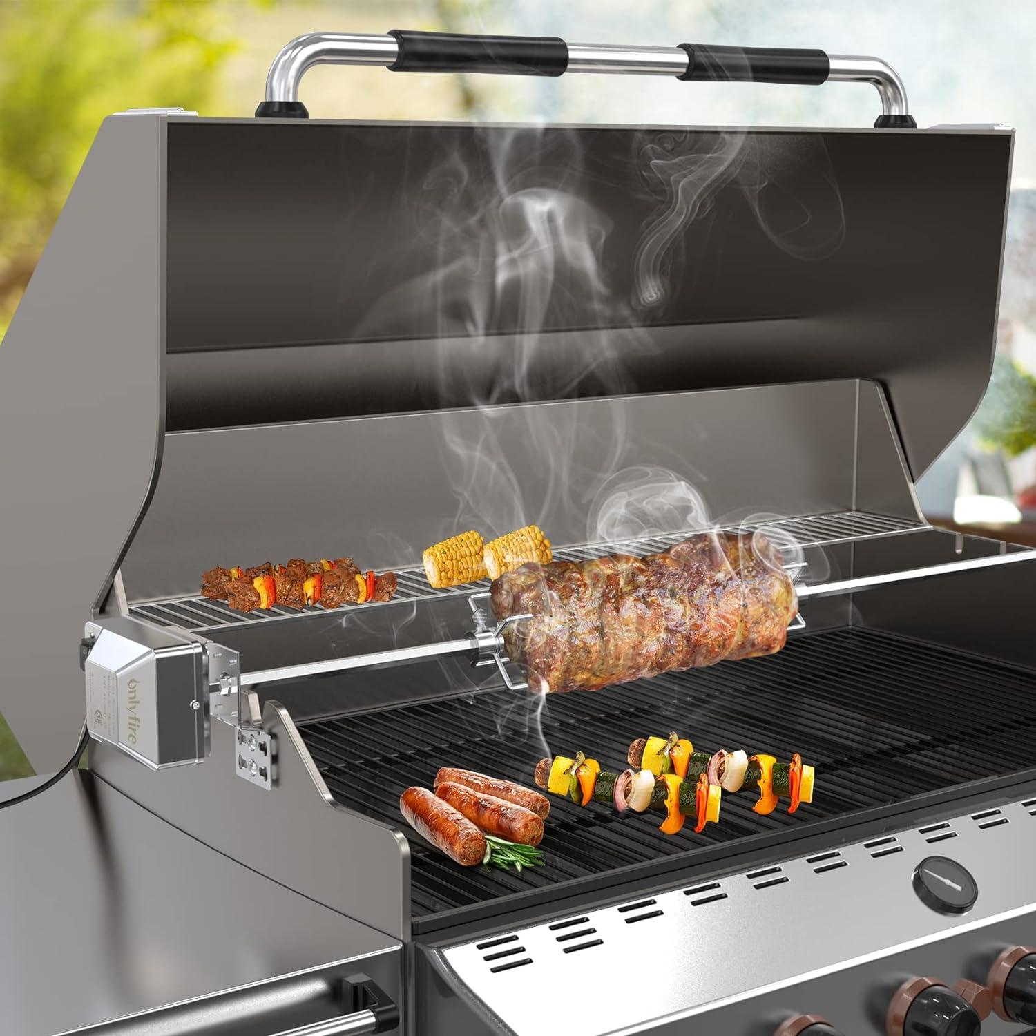 Kit Rotisserie Onlyfire 6022 Acero Inoxidable 18 kg