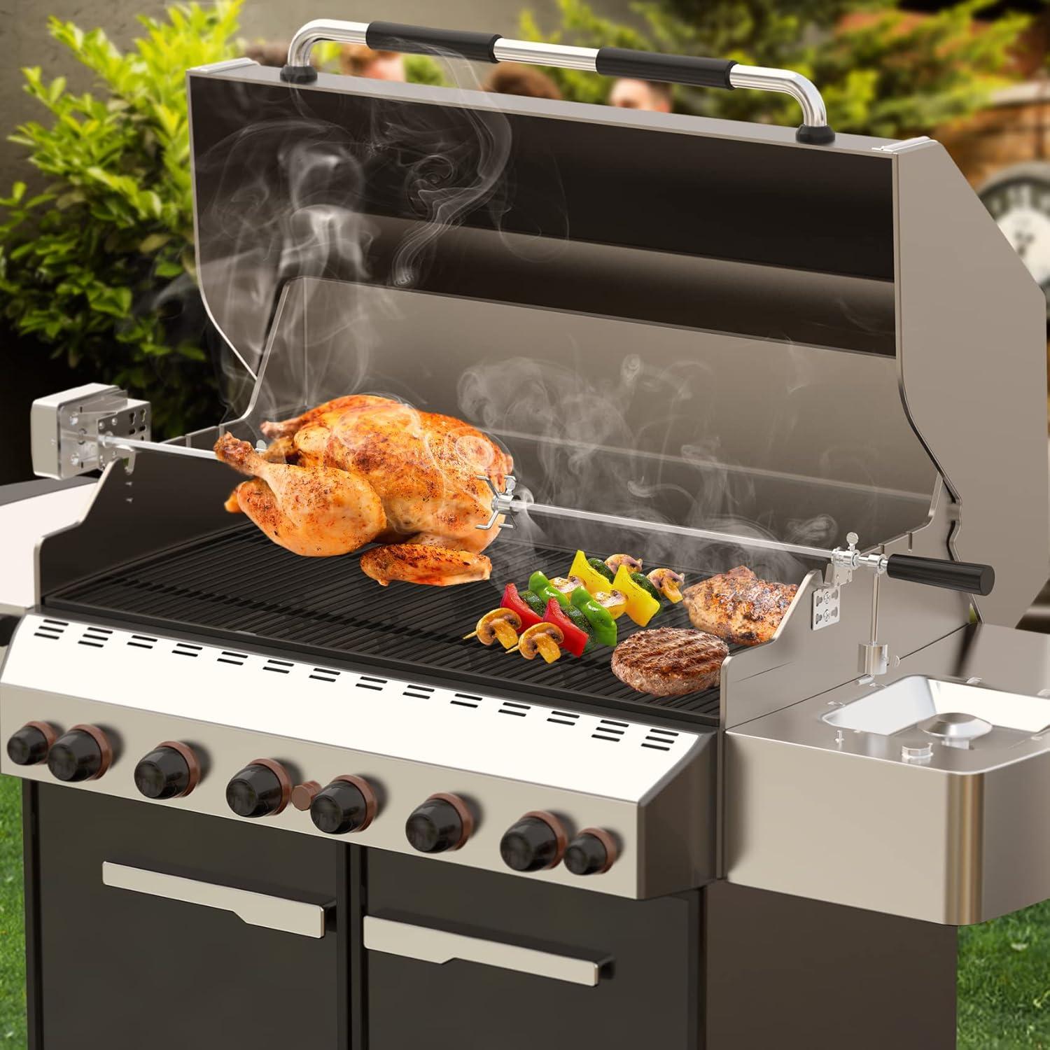 Kit Rotisserie Onlyfire 6022 Acero Inoxidable 18 kg