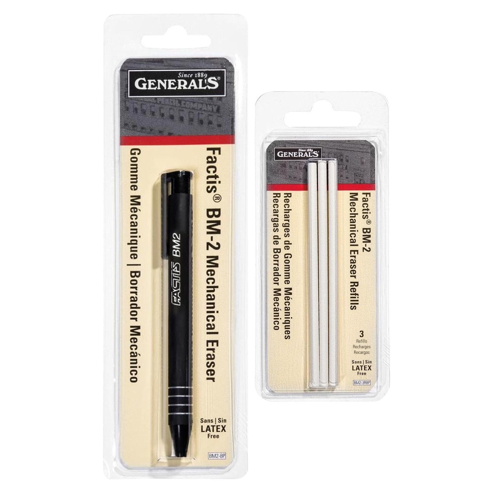 Lápiz Mecánico General + Recargas Goma Estilo Pluma Factis