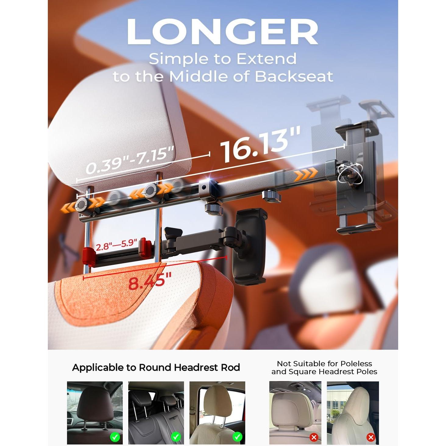 Soporte para Tablet LISEN 2E547 para Coche 4.7-11"