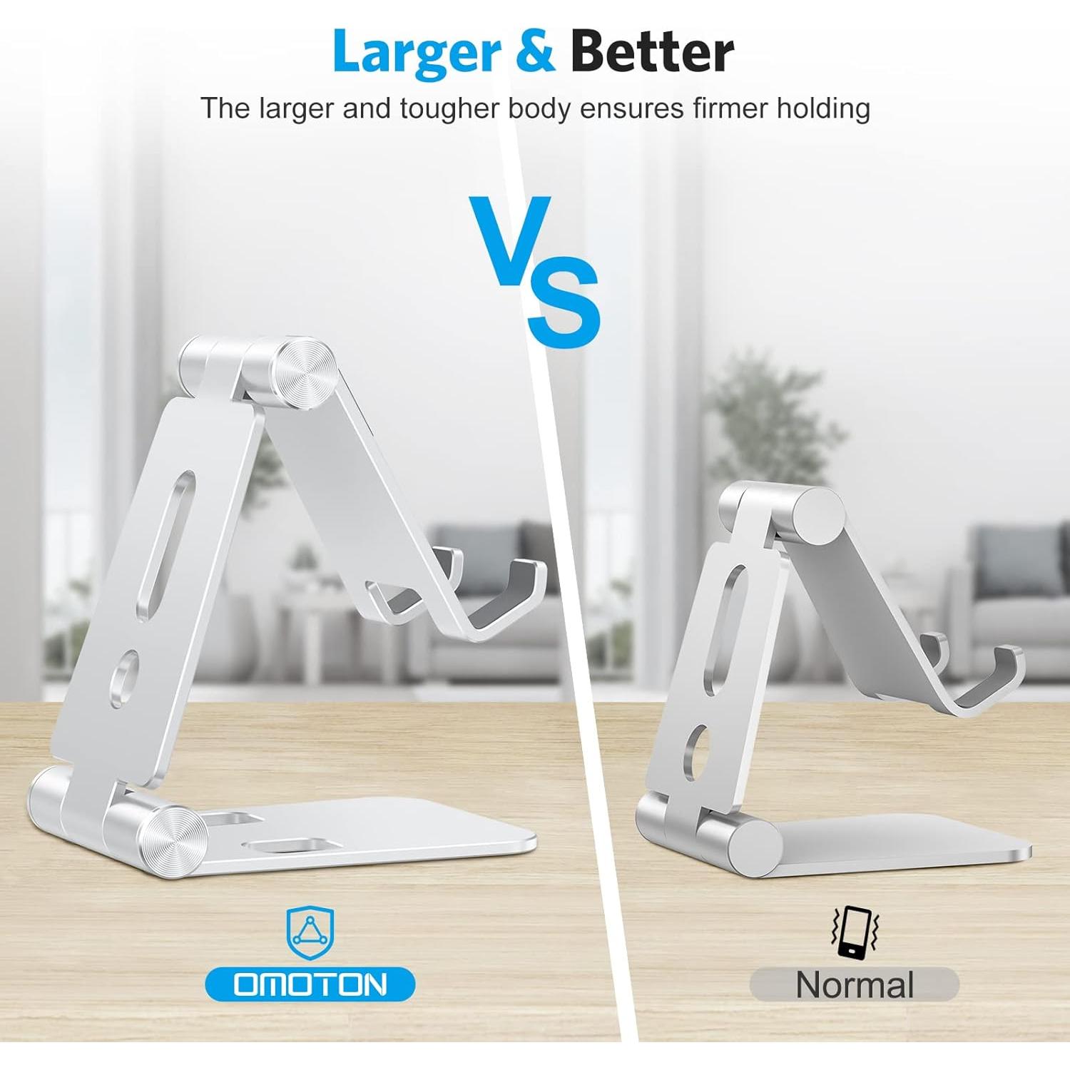 Soporte Plegable OMOTON para Teléfono Celular Ajustable