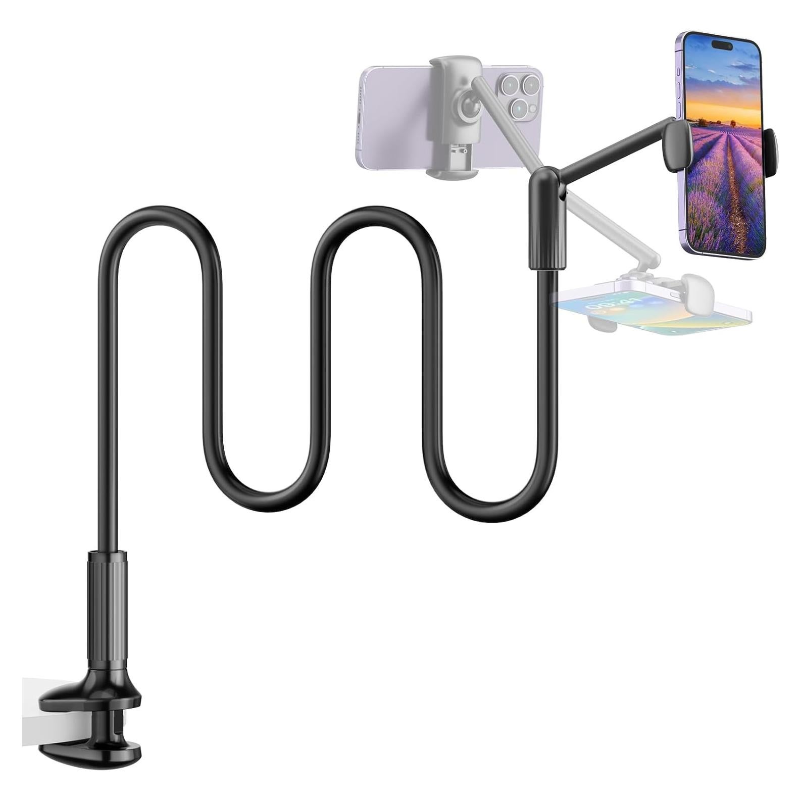 Soporte para teléfono SAIJI C4-B ajustable 360° para cama