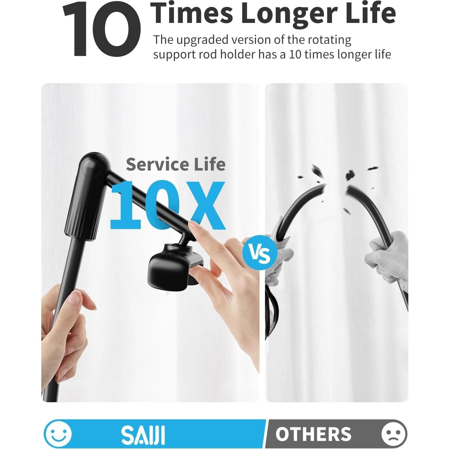 Soporte para teléfono SAIJI C4-B ajustable 360° para cama