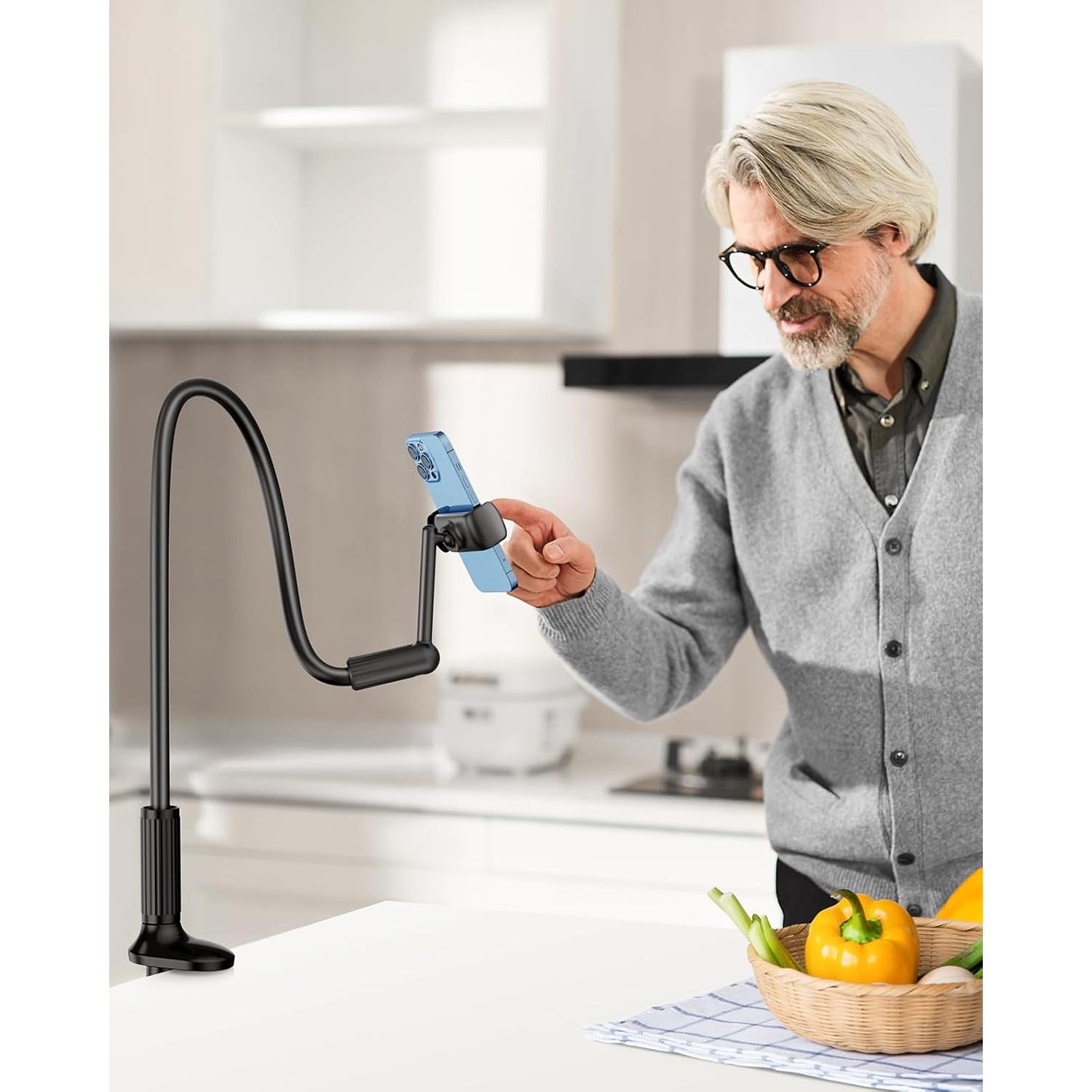 Soporte para teléfono SAIJI C4-B ajustable 360° para cama