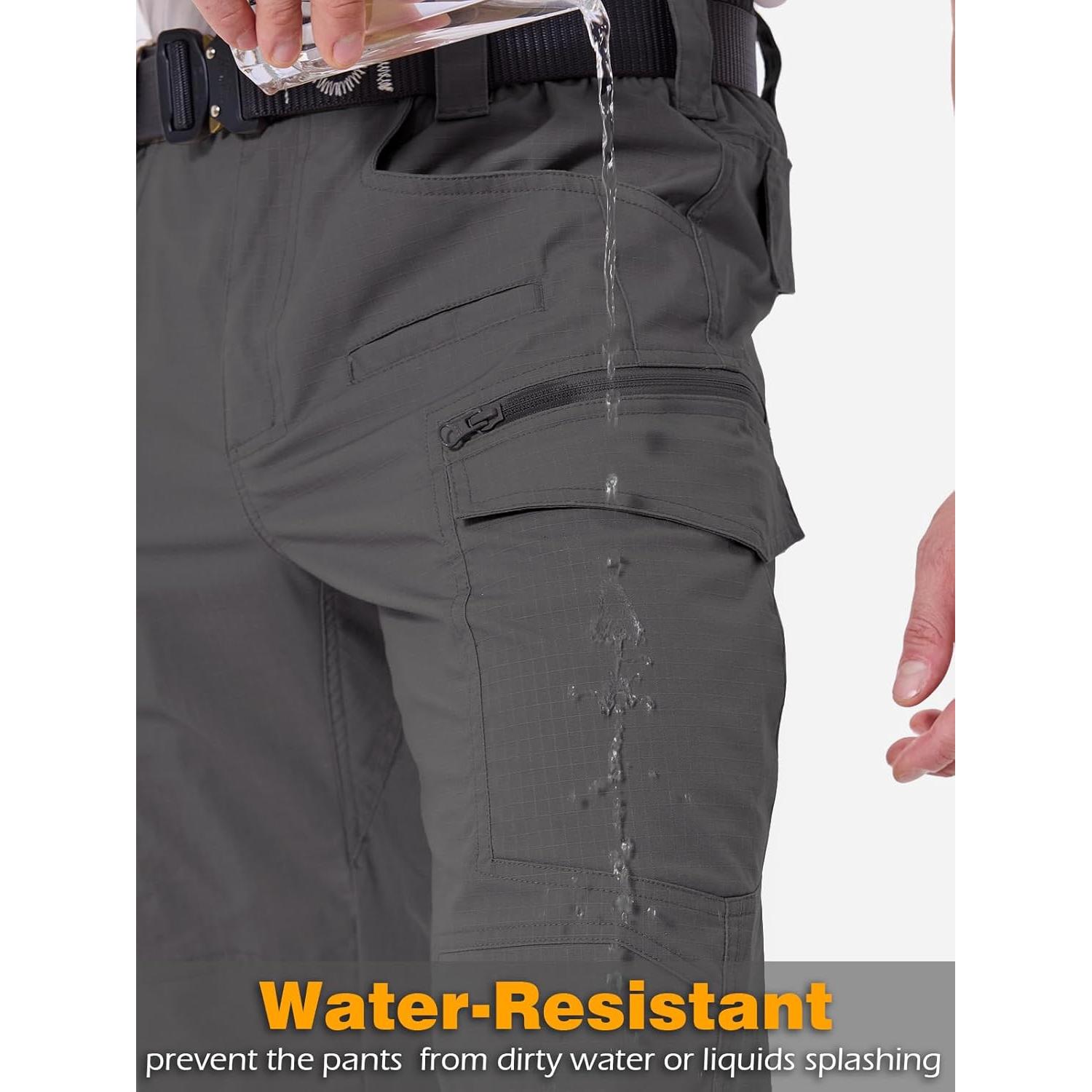 Pantalones Tácticos CARWORNIC Hombre Ripstop 30W x 76L 11 Bolsillos