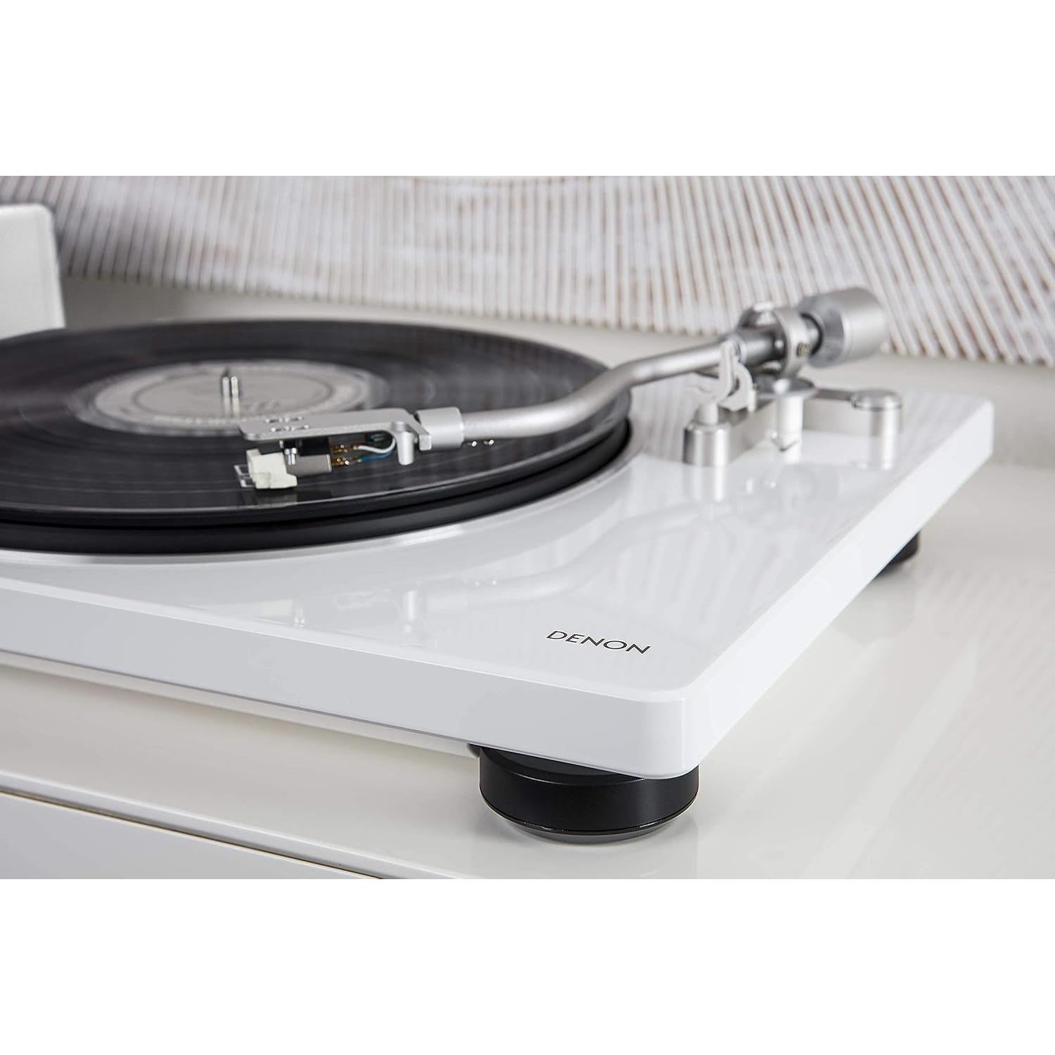 Tocadiscos Analógico Semiautomático Denon DP-400 Blanco