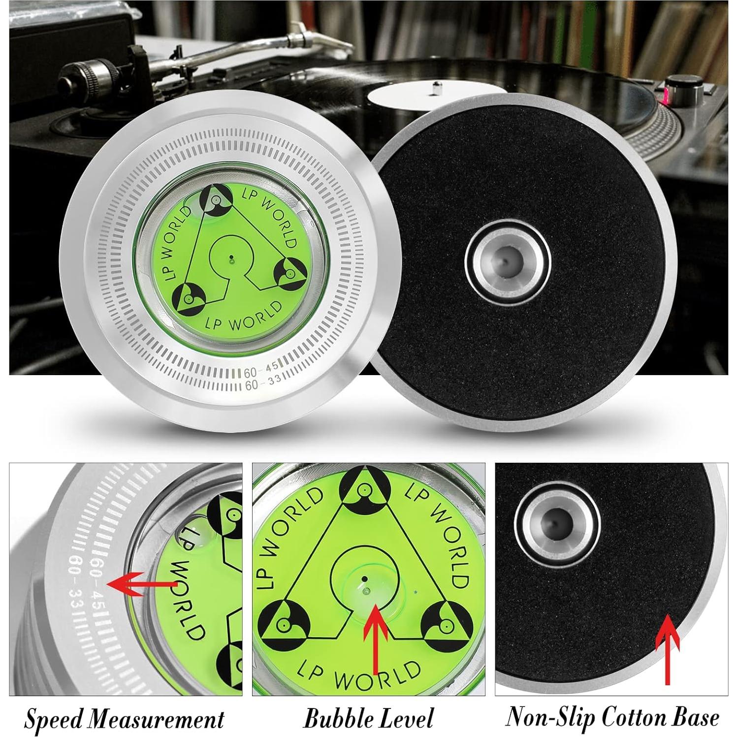Estabilizador de Peso KozyOne para Discos de Vinilo Plata