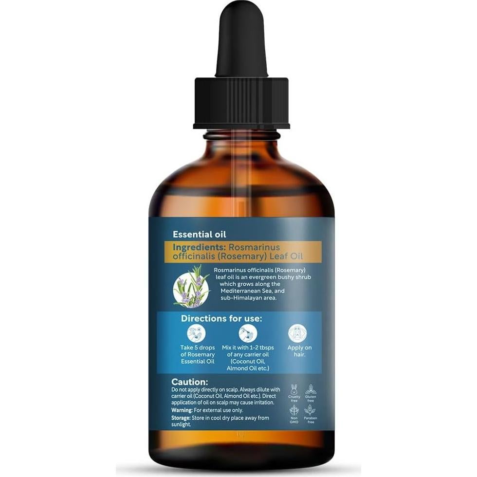 Aceite Esencial de Romero Puro 100% - 97.6 ml - Marico