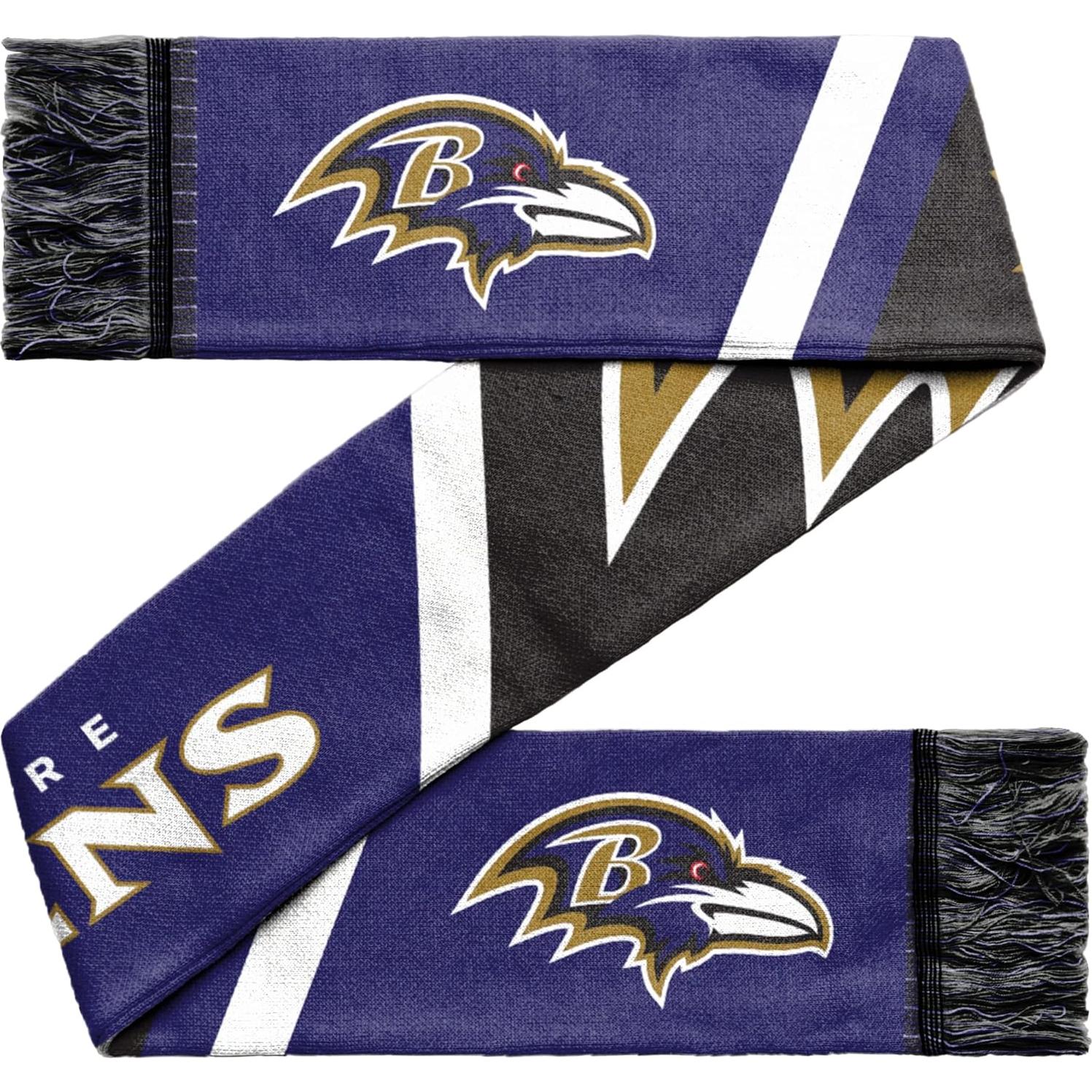 Bufanda Gráfica Reversible FOCO NFL Unisex Baltimore Ravens